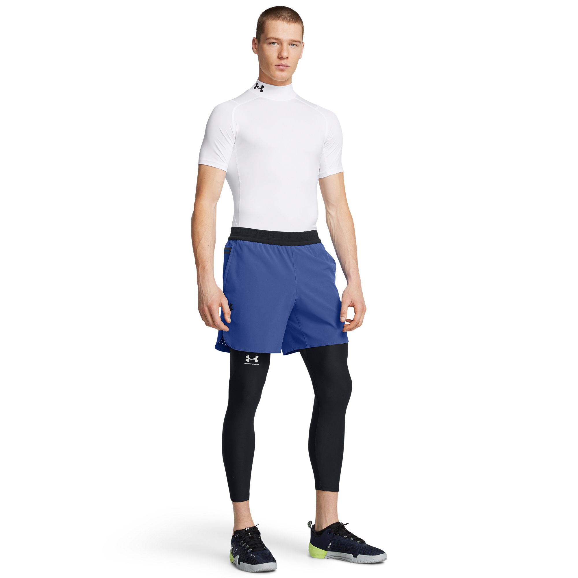Under Armour Men's HeatGear Mock Neck Short Sleeve Compression Shirt product image