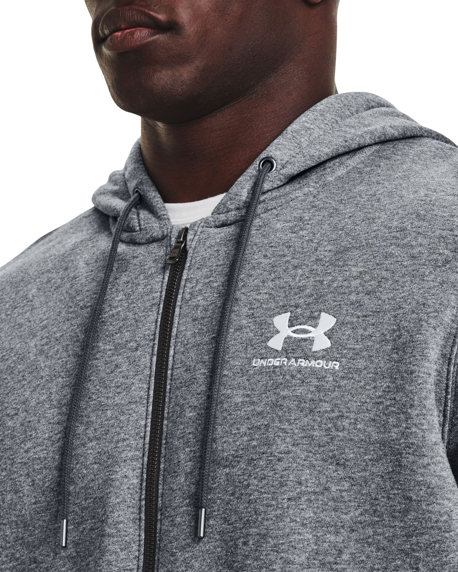 Under Armour Men's Essential Fleece Full-Zip Hoodie | Dick's Sporting Goods