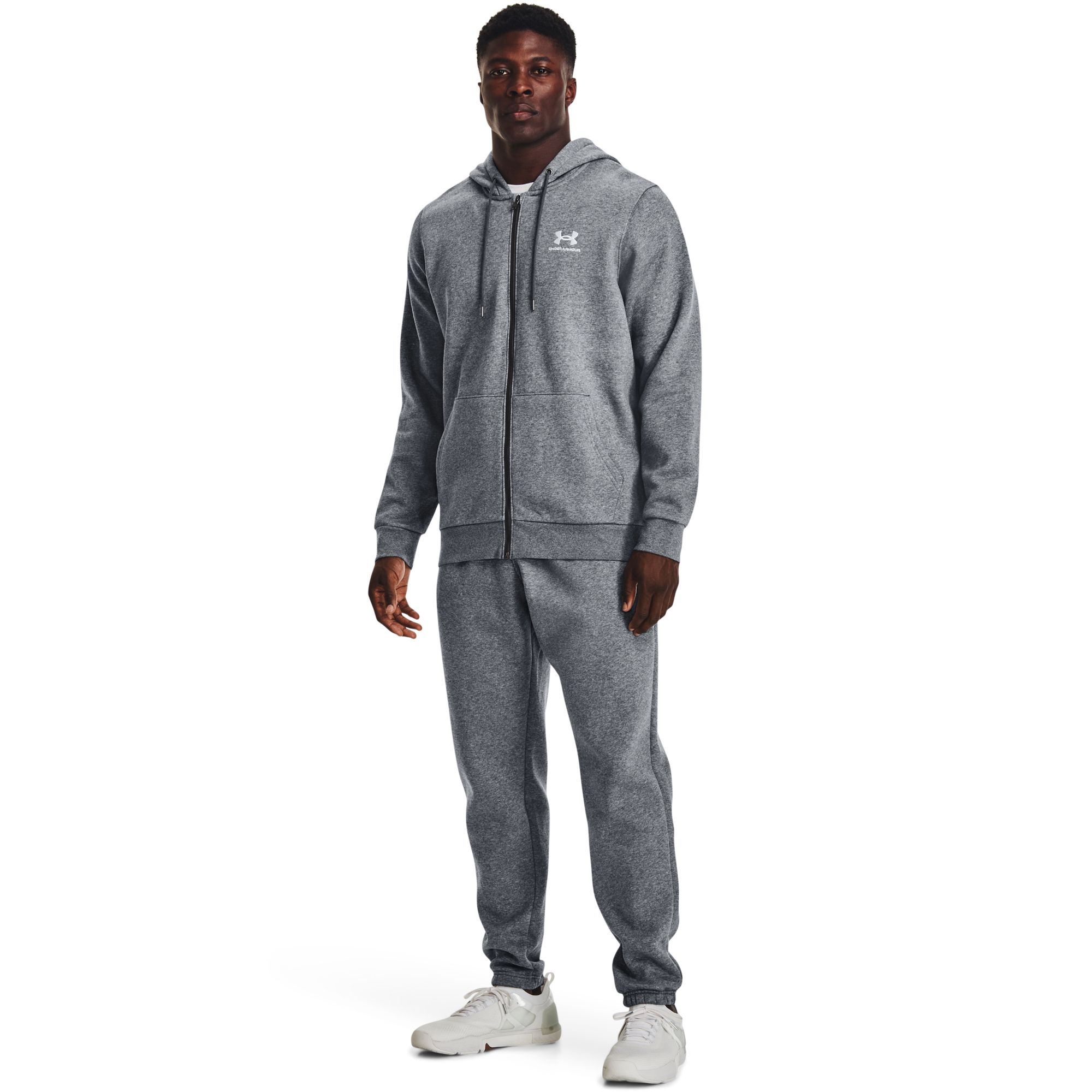 Under Armour Men's Essential Fleece Full-Zip Hoodie | Dick's Sporting Goods