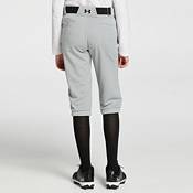Under Armour Girls' Softball Pants Baseball Gray (075)/Black X-Large