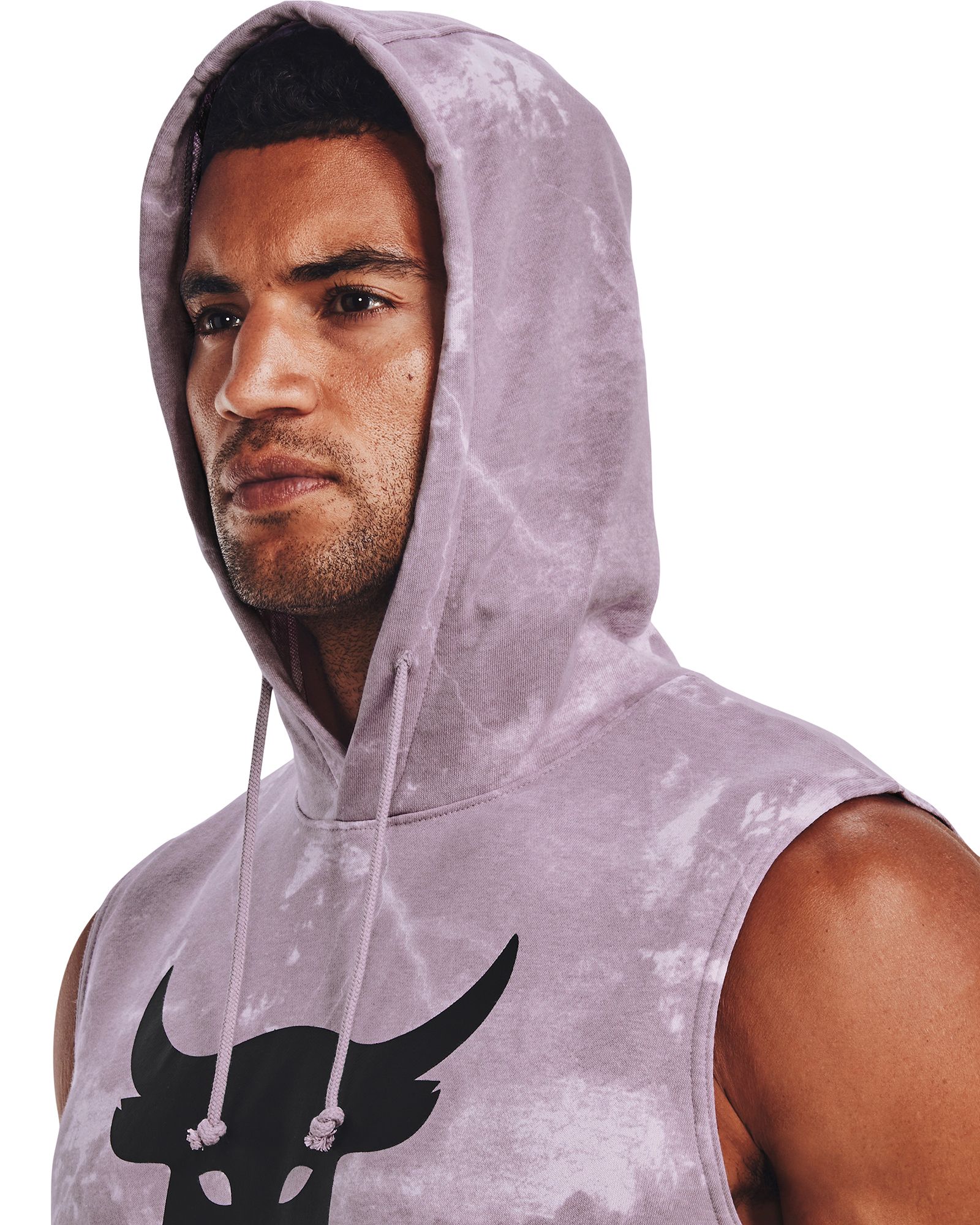 Under Armour Men's Project Rock Terry Printed Sleeveless Hoodie | Dick's  Sporting Goods