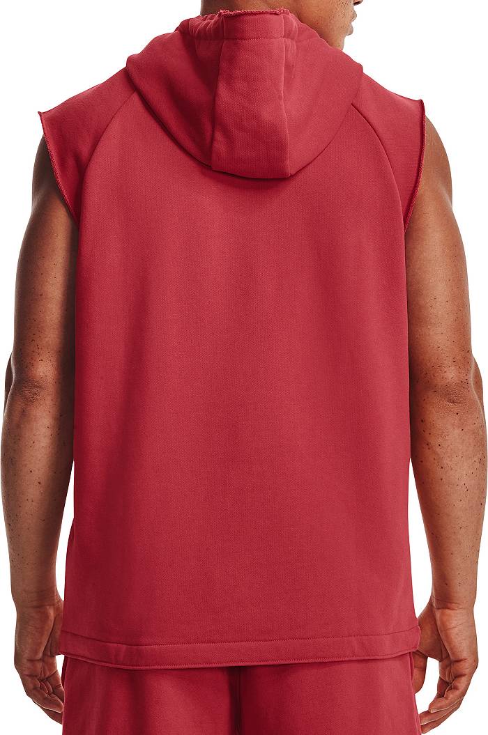 Nike Red Boston Red Sox Athletic Sleeveless Hooded T-shirt for Men