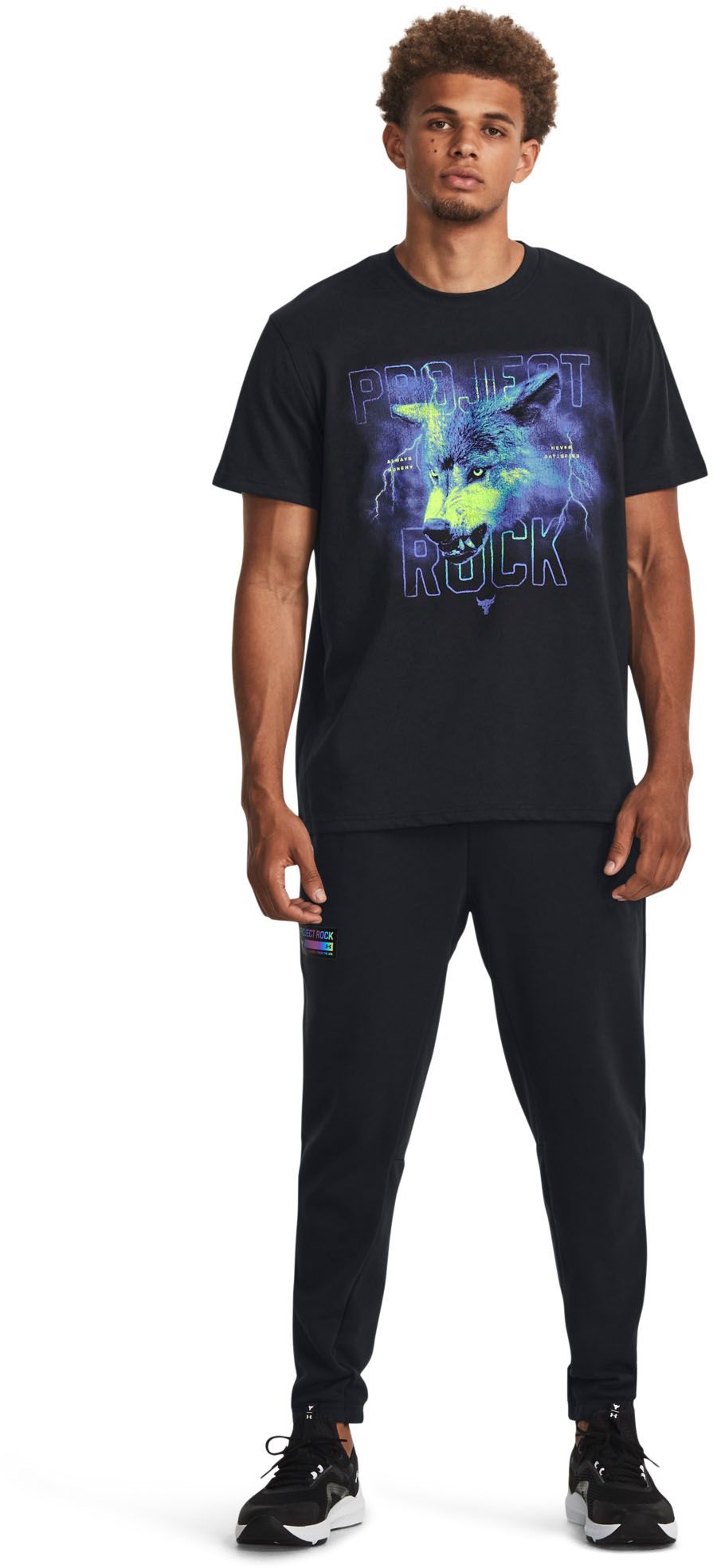 Under Armour Men's Project Rock Wolf Heavyweight Graphic T-Shirt