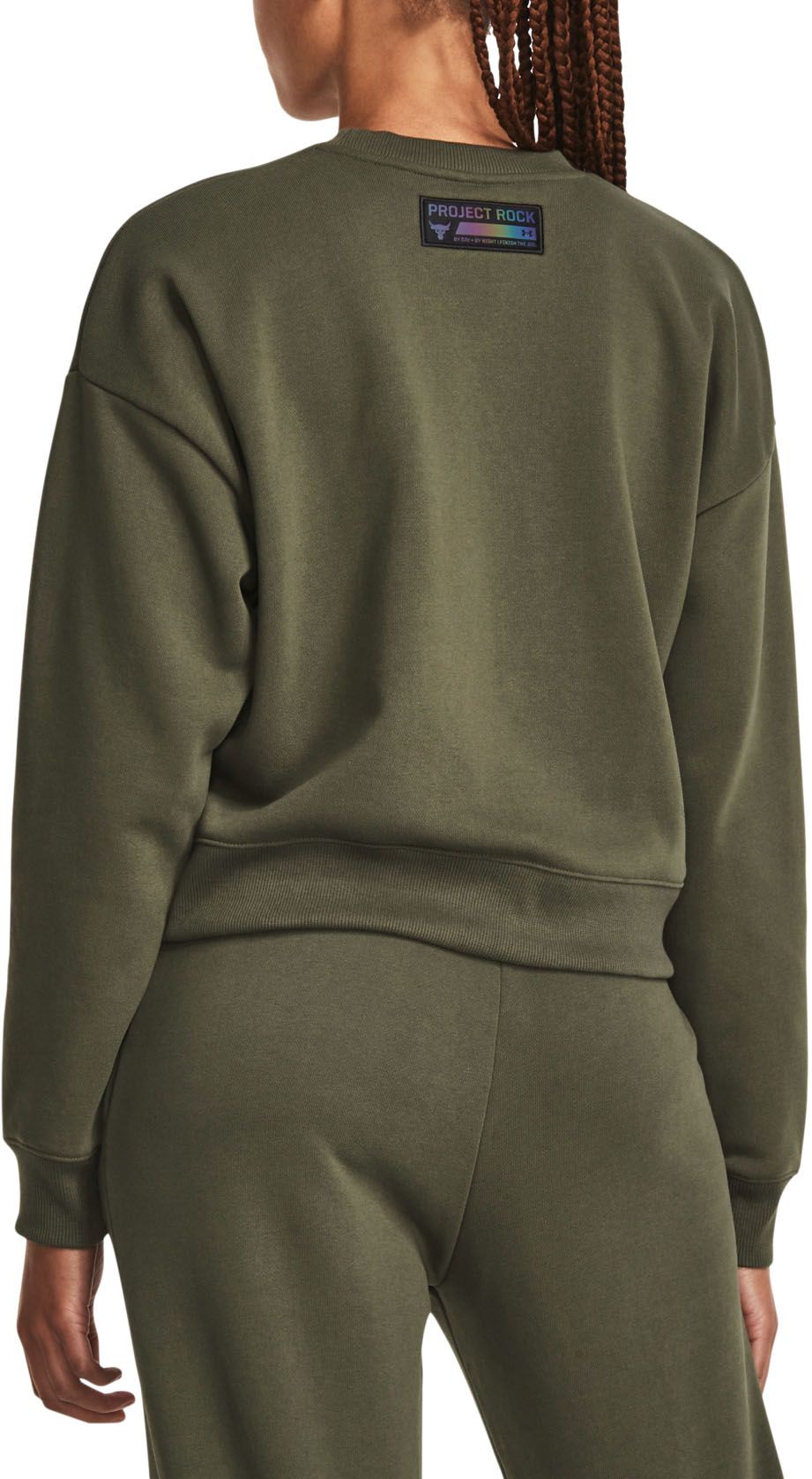 Under Armour Women's Project Rock Heavyweight Fleece Crew