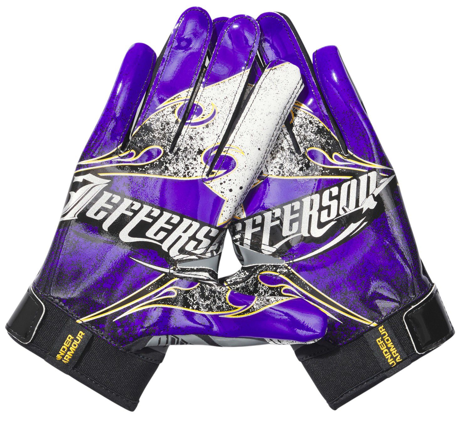 Under Armour Adult F9 Nitro Gamebreaker Football Gloves product image