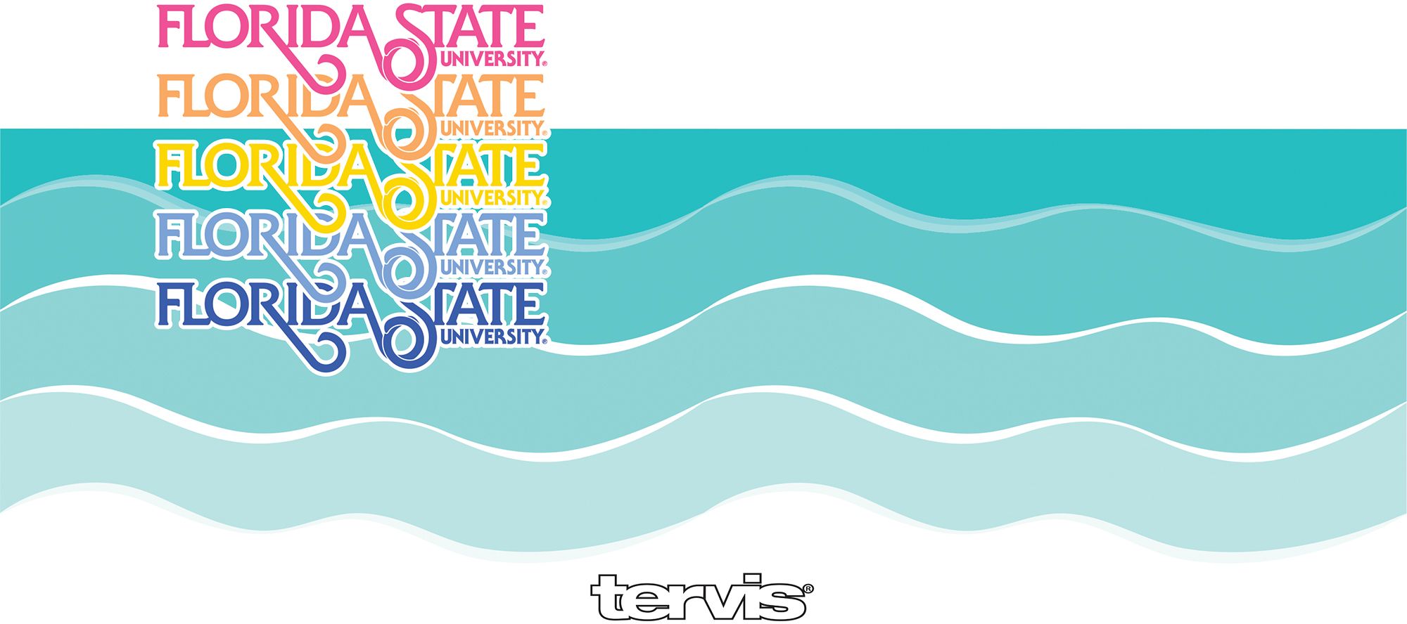 Tervis Florida State Seminoles Beach Club Waves 20 oz. Stainless Steel Tumbler product image