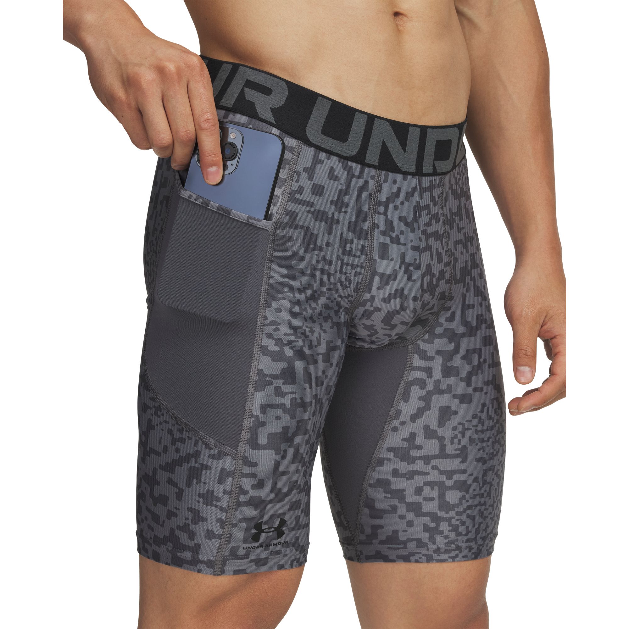 Under Armour Men's HeatGear Printed Long Compression Shorts product image