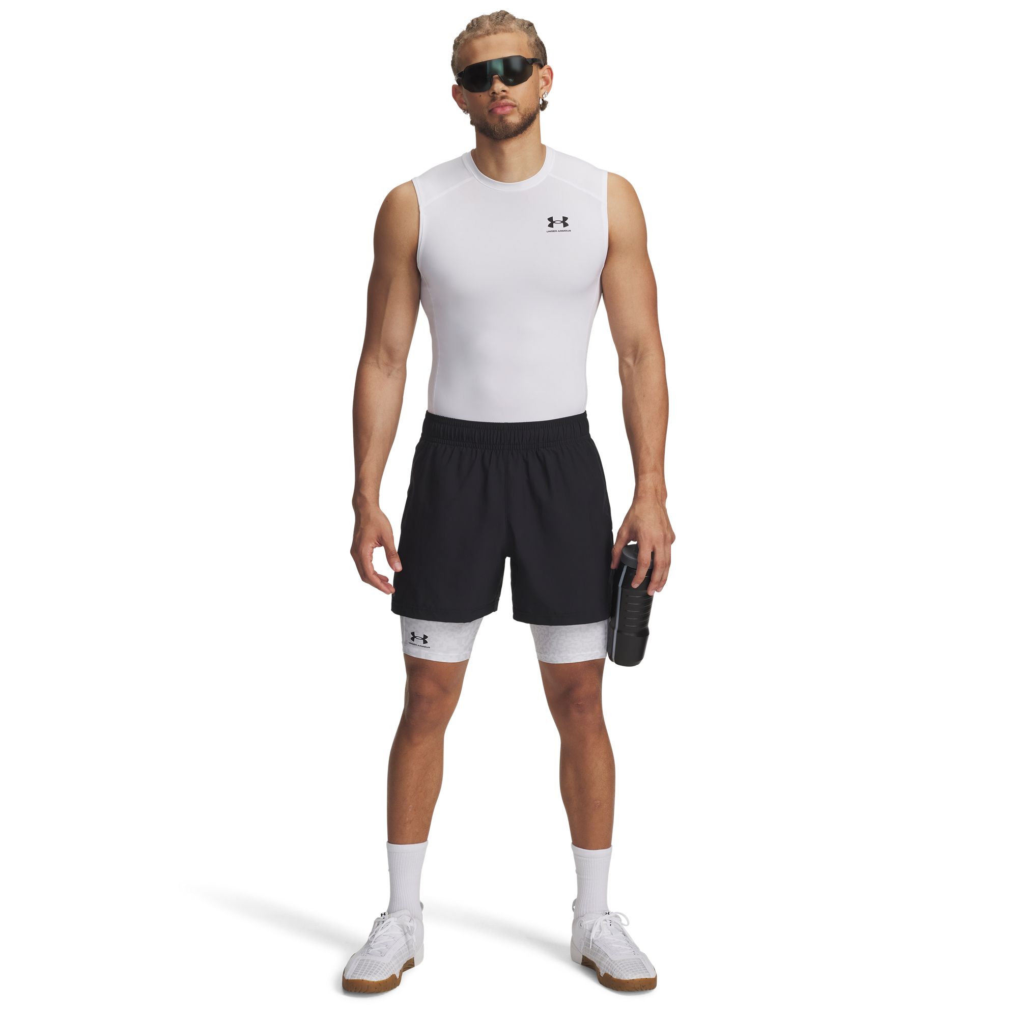 Under Armour Men's HeatGear Printed Long Compression Shorts product image