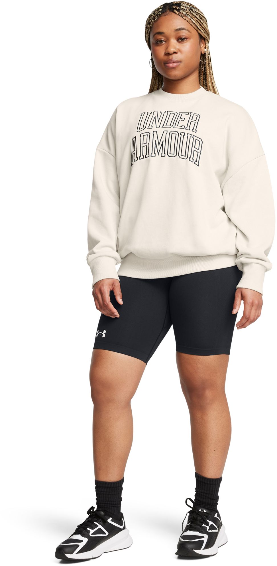 Under Armour Women's Icon Heavyweight Terry Oversized Crewneck Sweatshirt product image