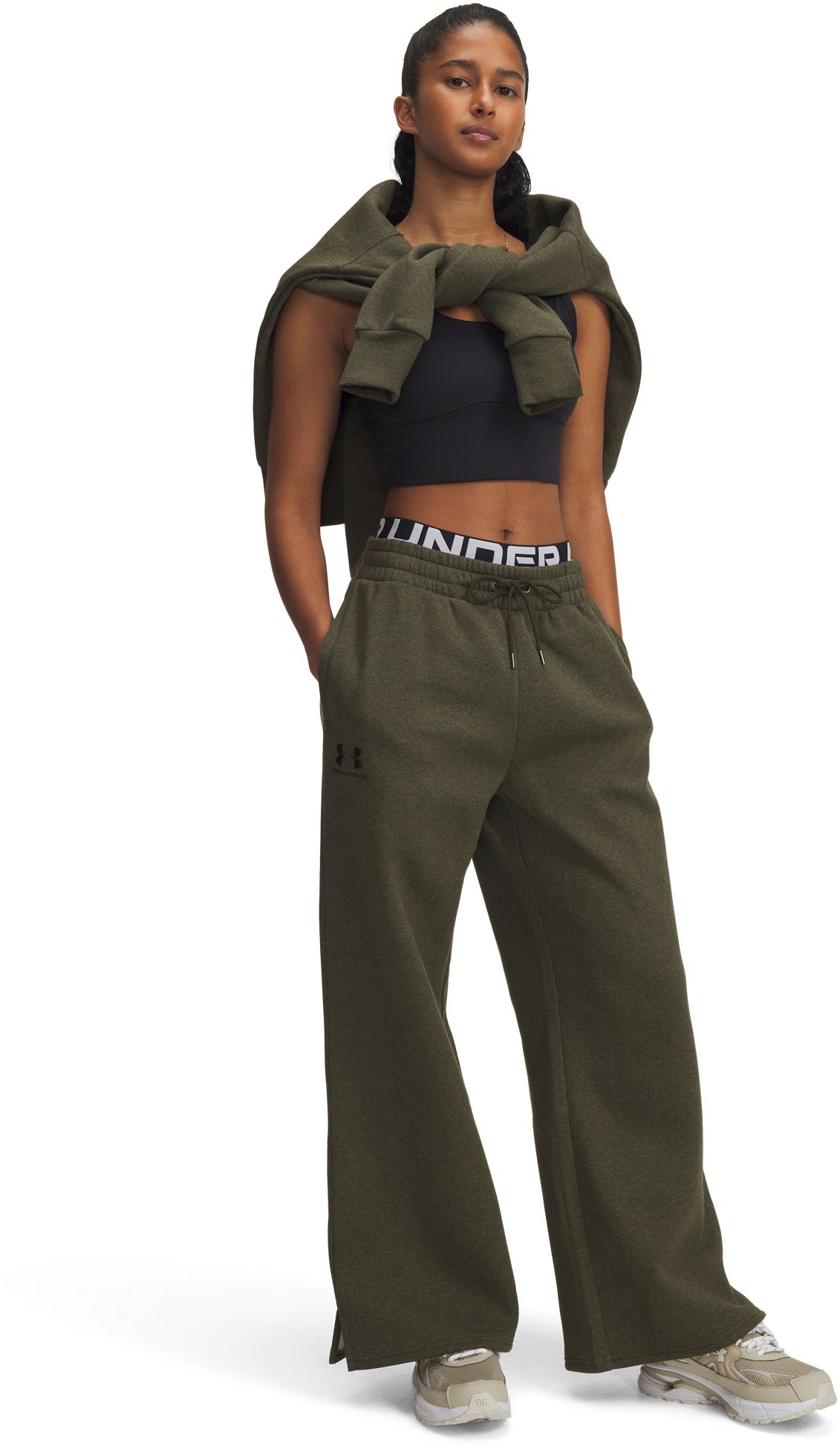 Under Armour Women's Icon Fleece Wide Leg Pants product image