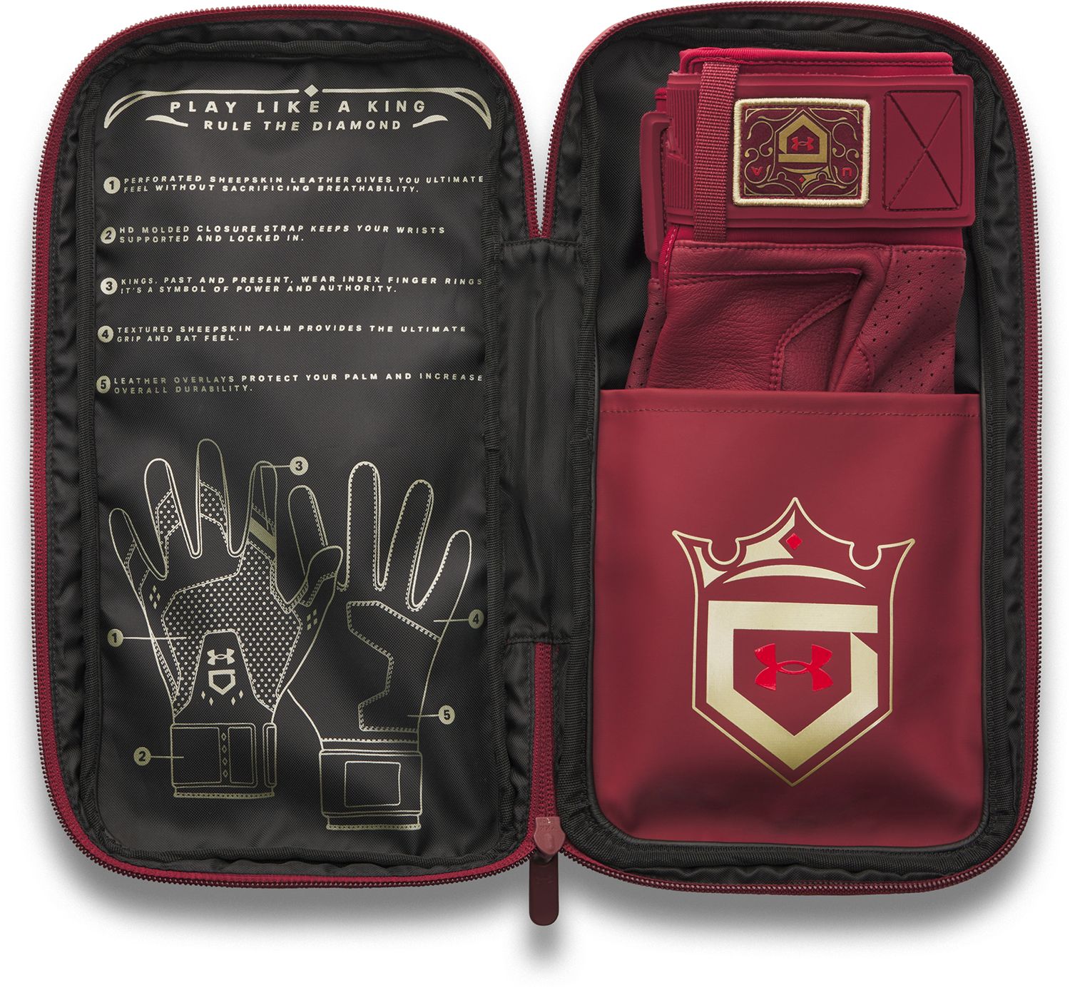 Under Armour Adult Yard Pro King of Diamonds Batting Gloves product image
