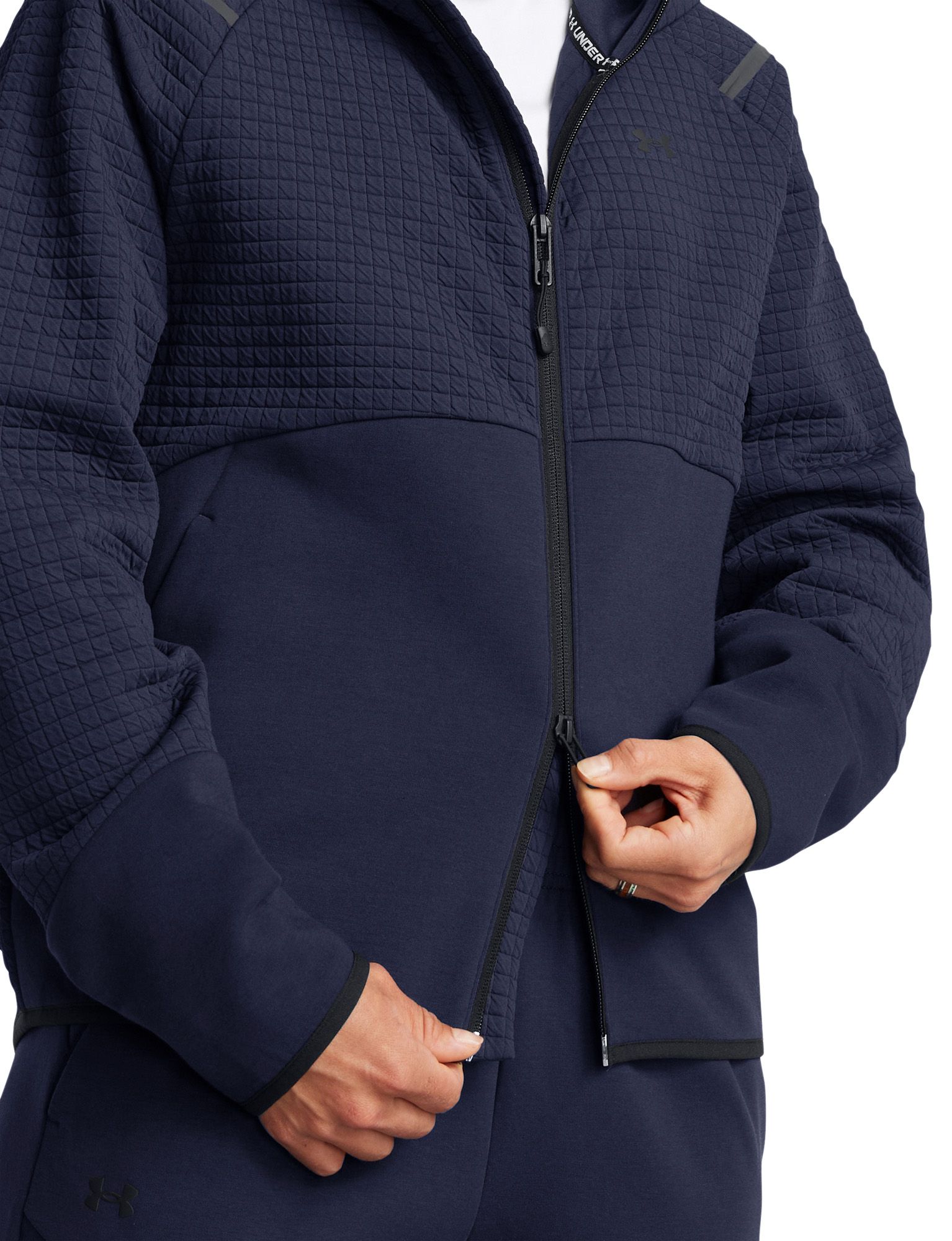 Under Armour Women's Unstoppable Fleece Grid Full-Zip Hoodie product image