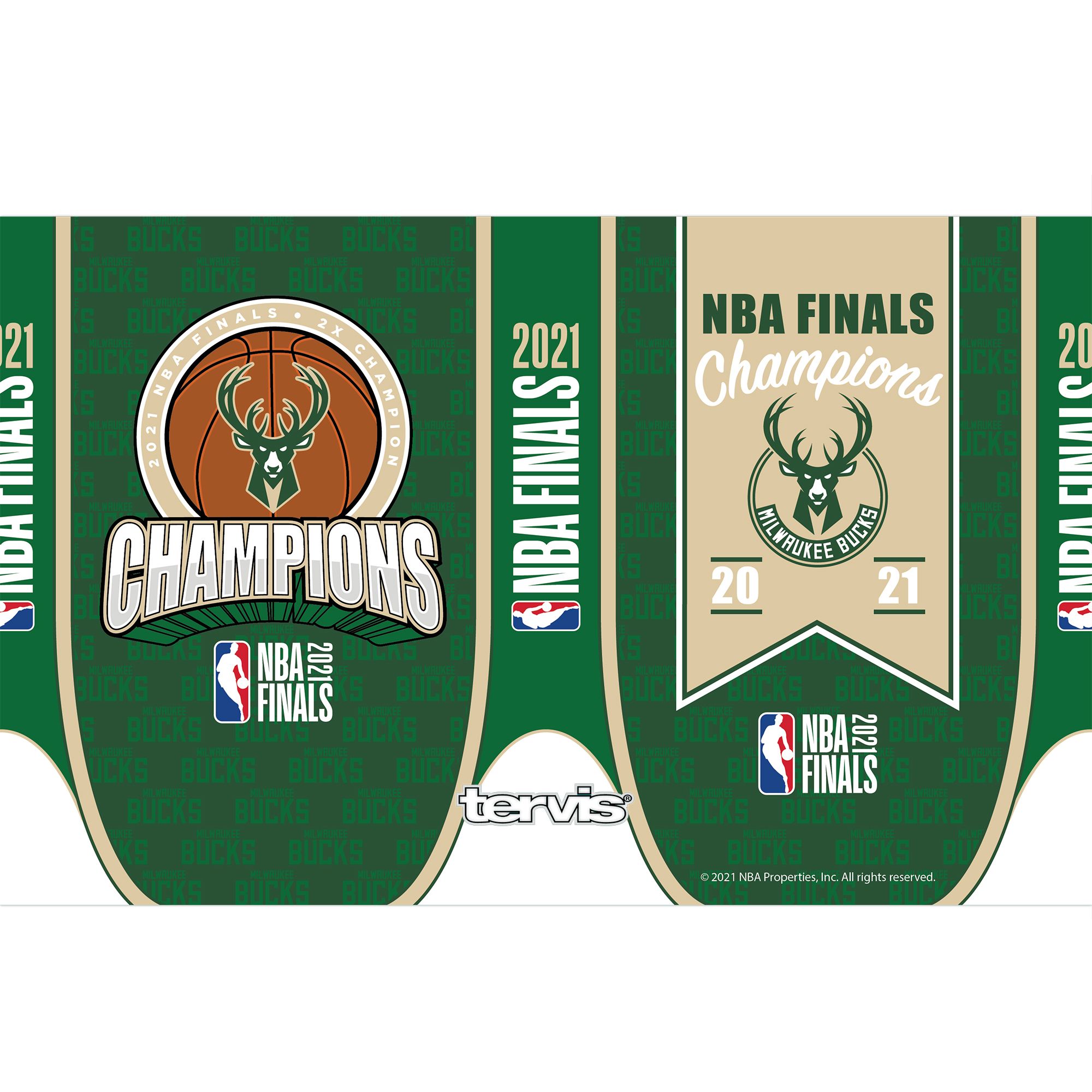 Tervis 2021 NBA Champions Milwaukee Bucks 20 oz. Tumbler product image