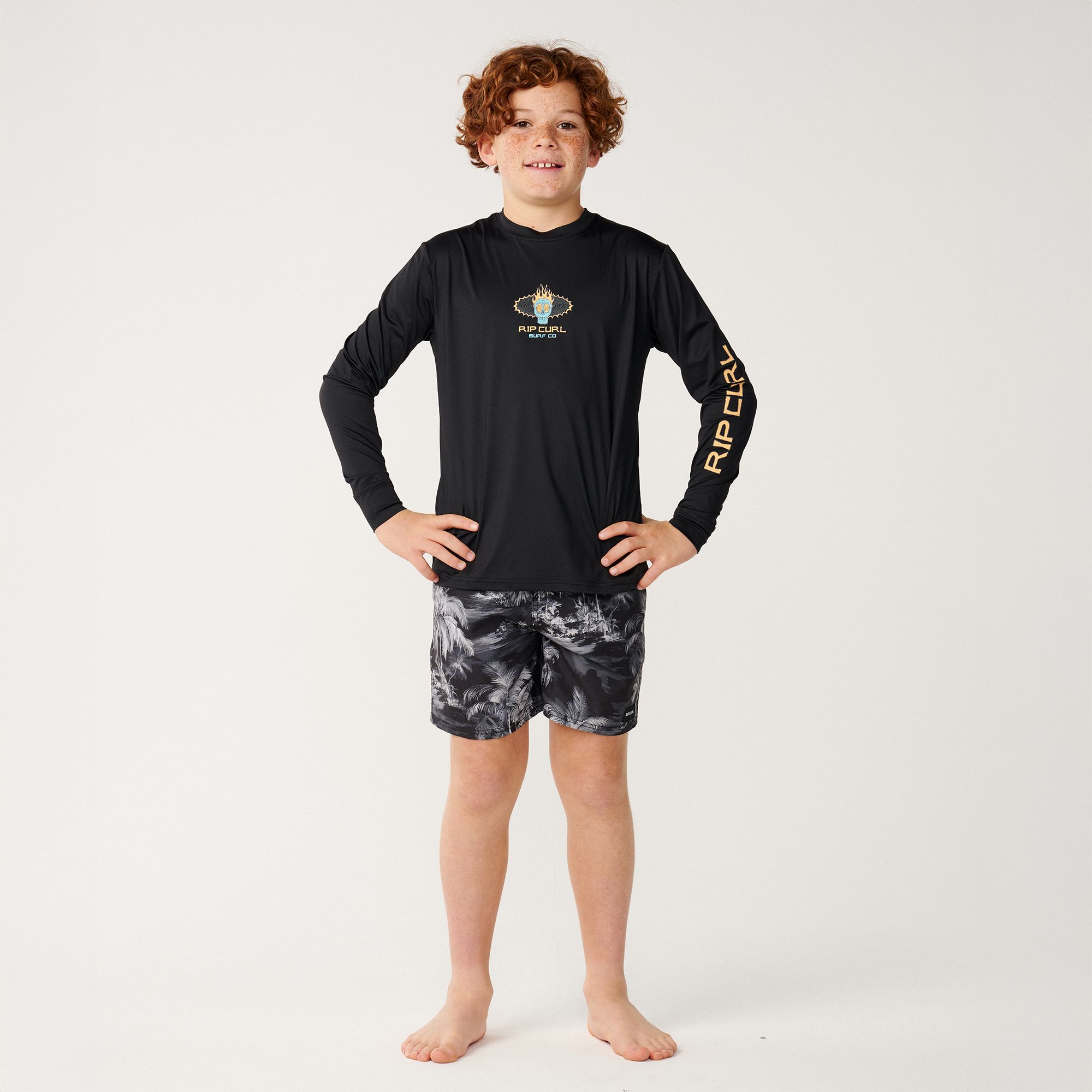 Rip Curl Boys' Cosmic Skull UPF Long-Sleeve Shirt product image