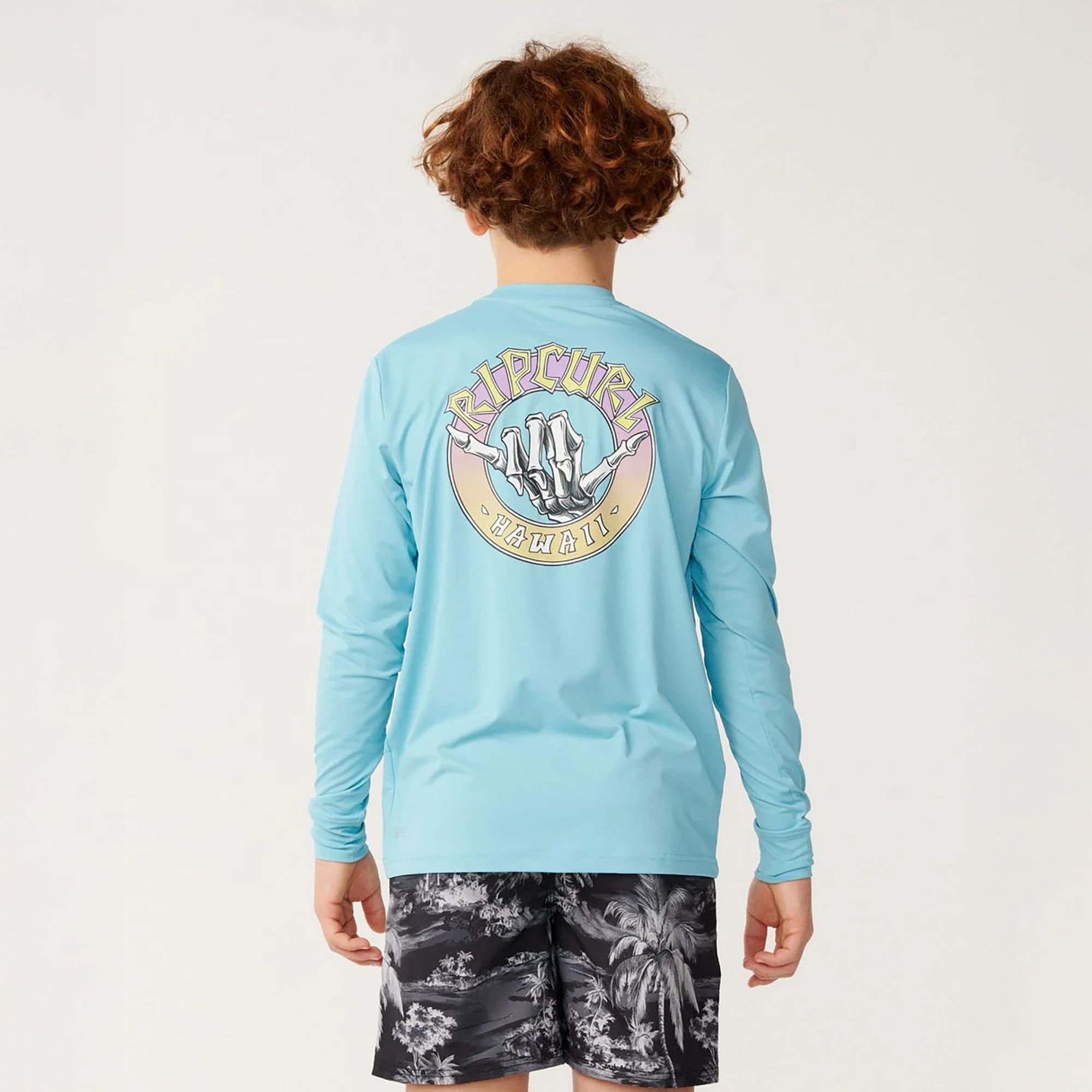 Rip Curl Boys' Desto Shred Shaka UPF Long-Sleeve Graphic Shirt product image