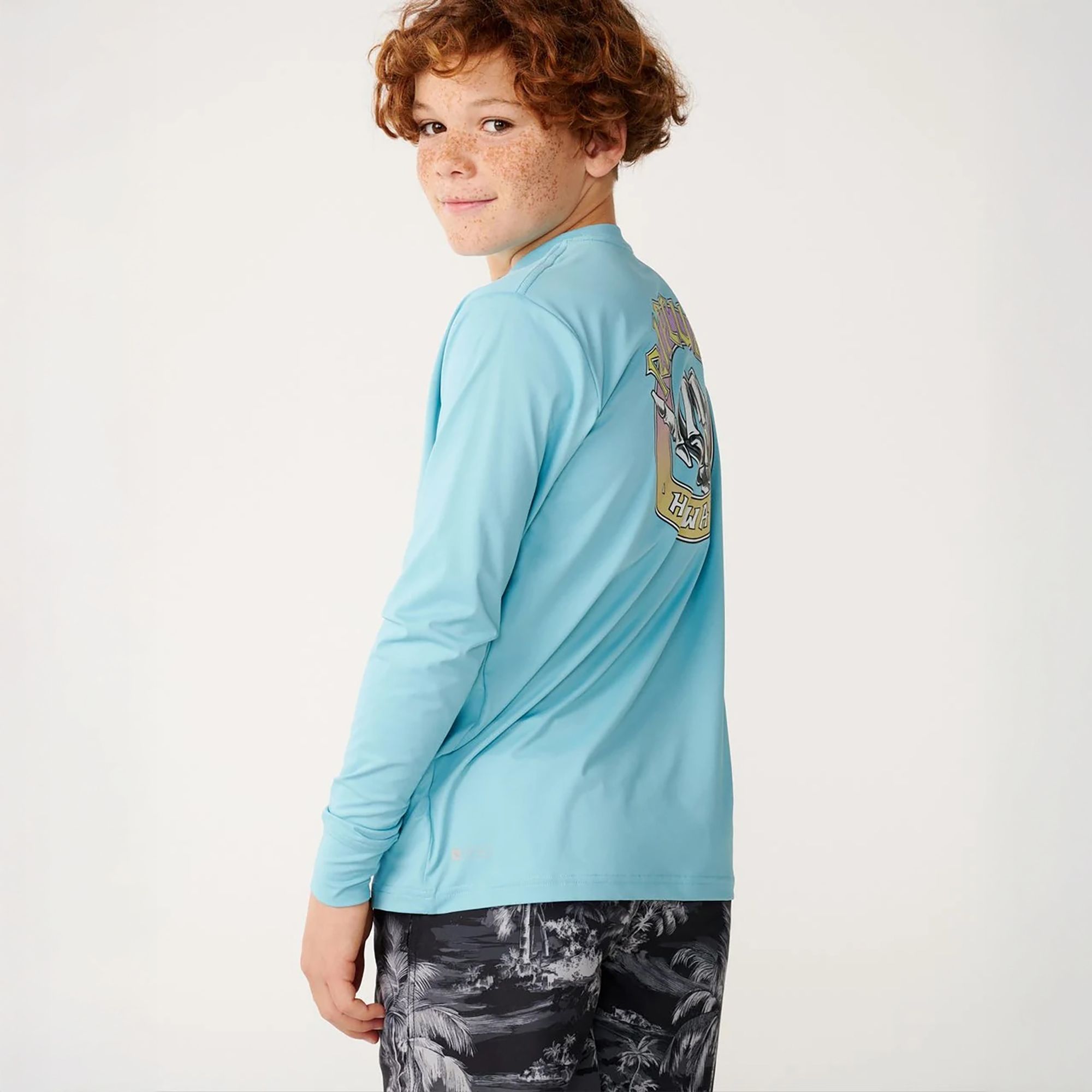 Rip Curl Boys' Desto Shred Shaka UPF Long-Sleeve Graphic Shirt product image