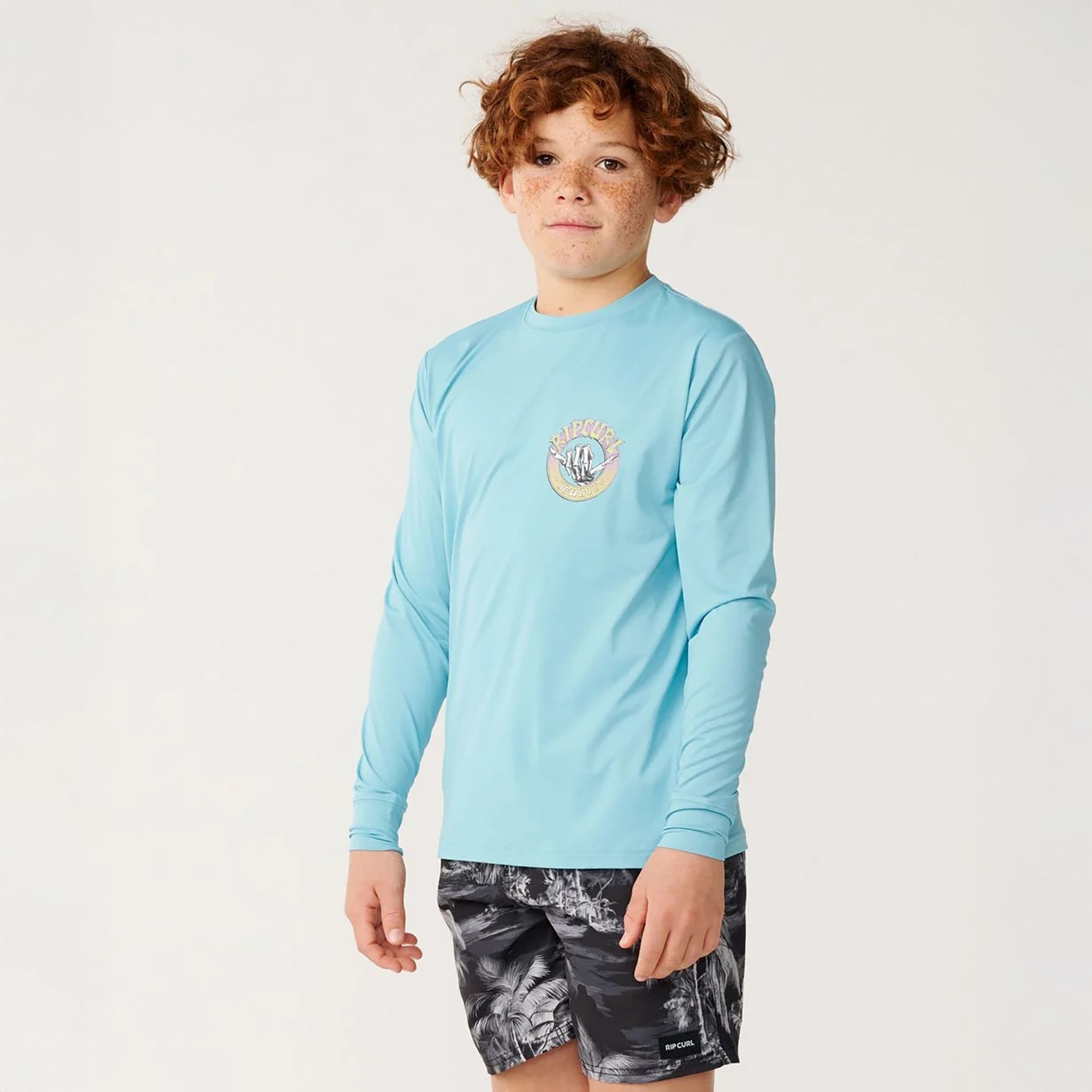 Rip Curl Boys' Desto Shred Shaka UPF Long-Sleeve Graphic Shirt product image