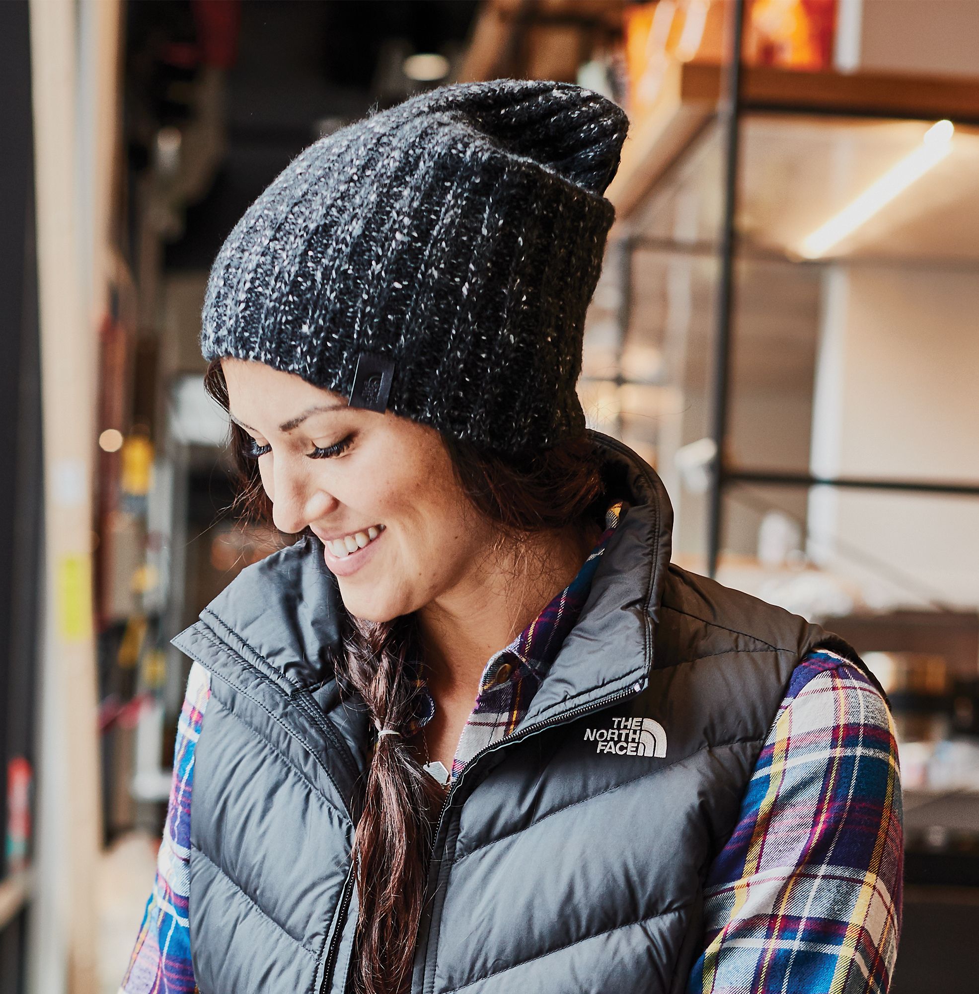 the north face women's chunky knit beanie