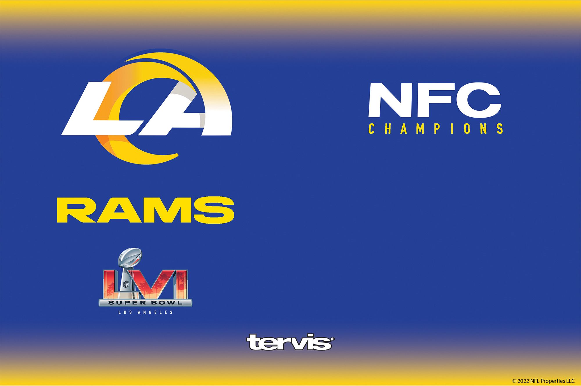 Tervis 2021 Super Bowl LVI Bound Los Angeles Rams 30oz Tumbler product image