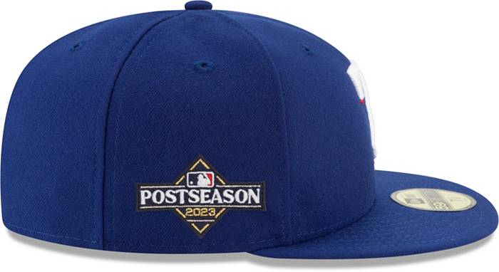 Texas Rangers 2023 Post Season Side Patch 59FIFTY Fitted Hat, Blue - Size: 7, MLB by New Era