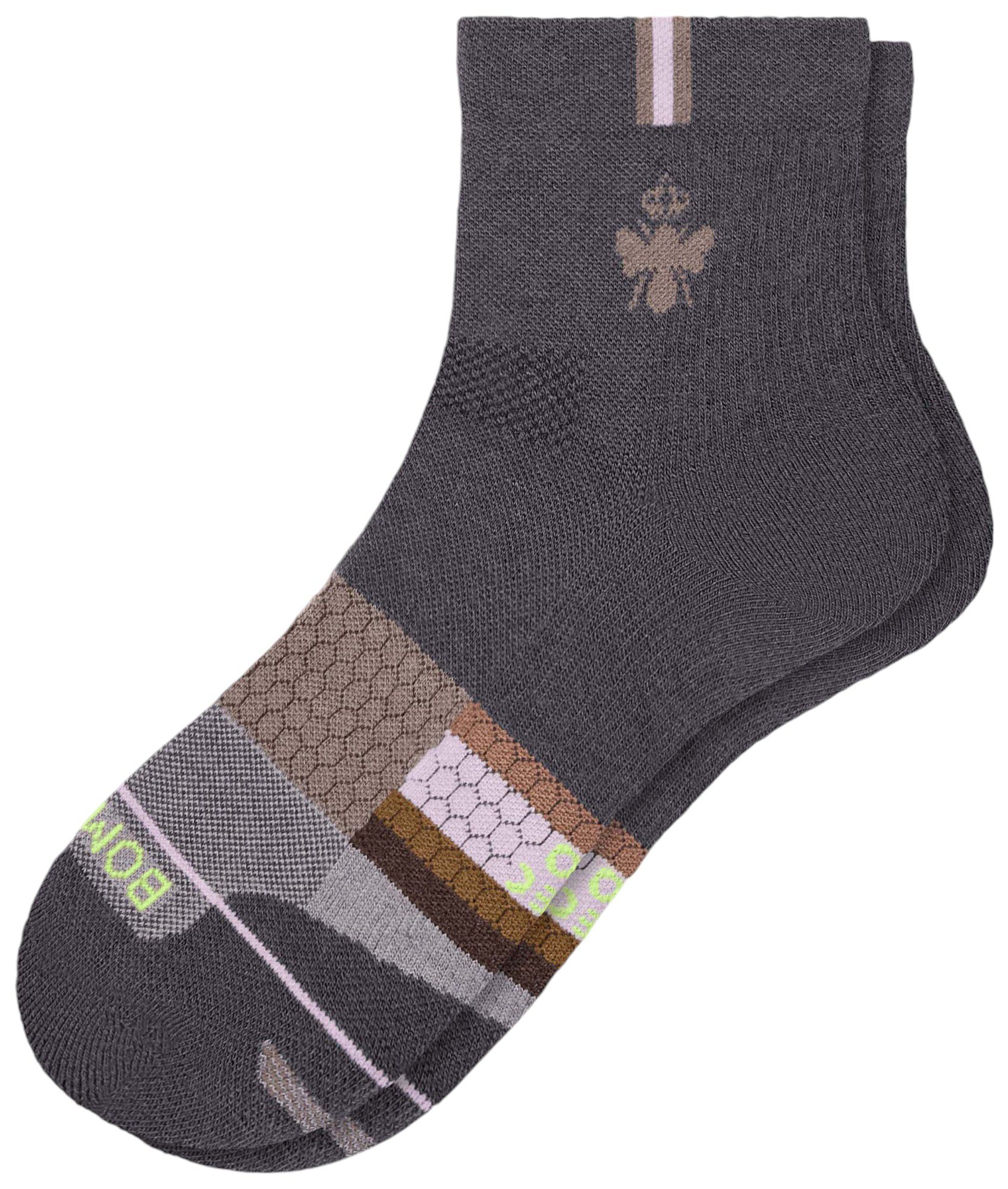 Bombas Multi Arch Stripe Merino Blend Quarter Socks product image