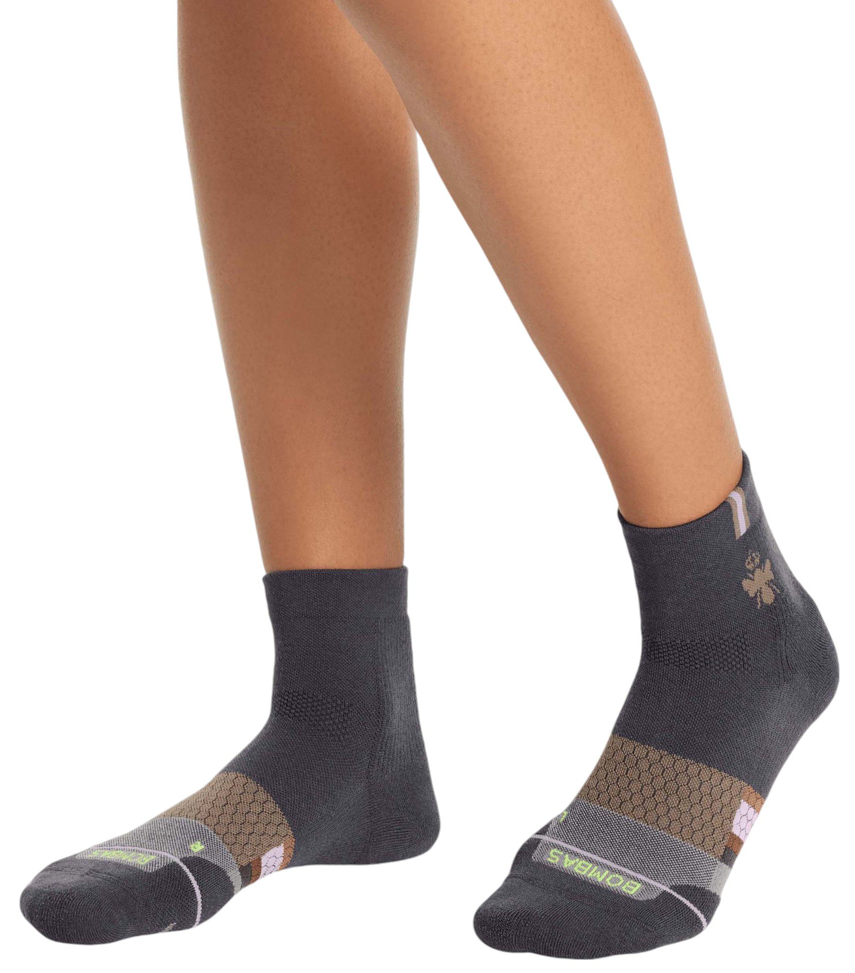 Bombas Multi Arch Stripe Merino Blend Quarter Socks product image