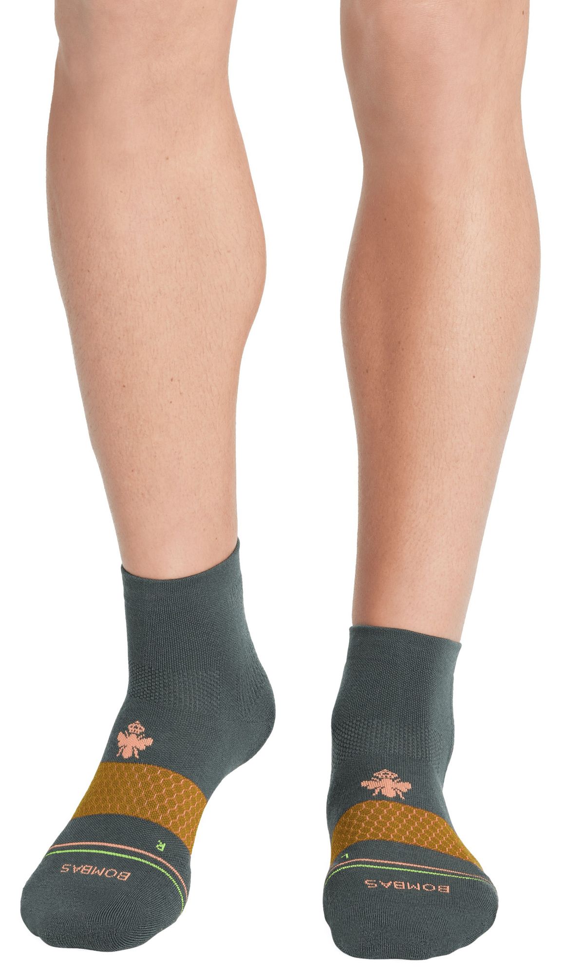 Bombas Solid Double Stripe Merino Performance Quarter Socks product image