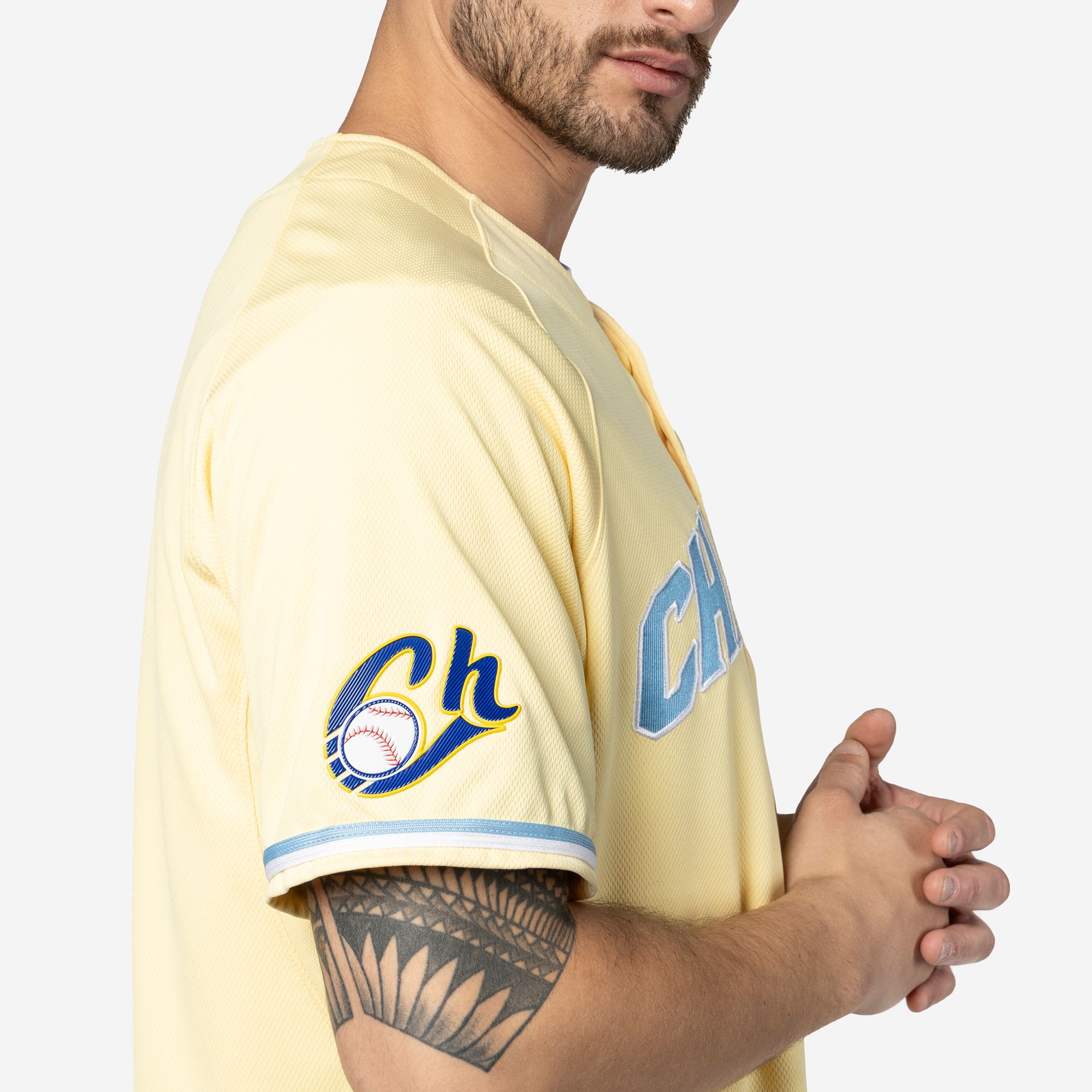 New Era Adult Charros de Jalisco Yellow Replica Jersey product image