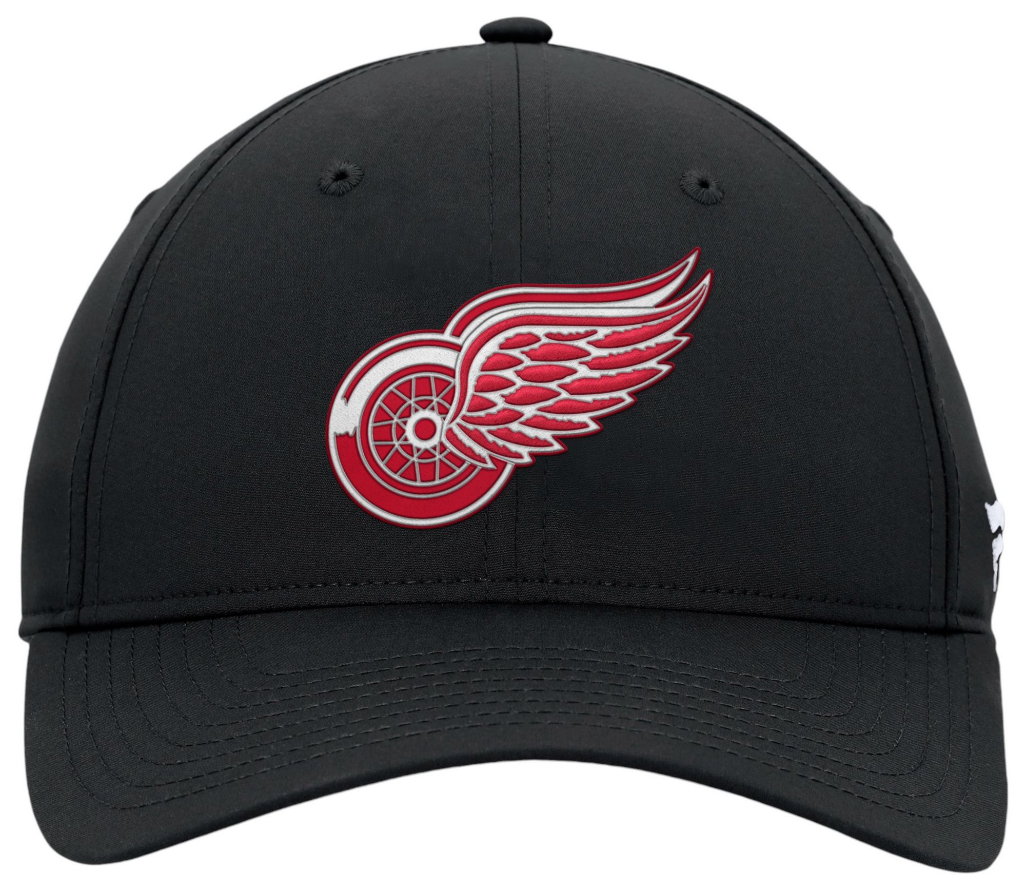 NHL Adult Detroit Red Wings 3D Patch Black Adjustable Hat product image