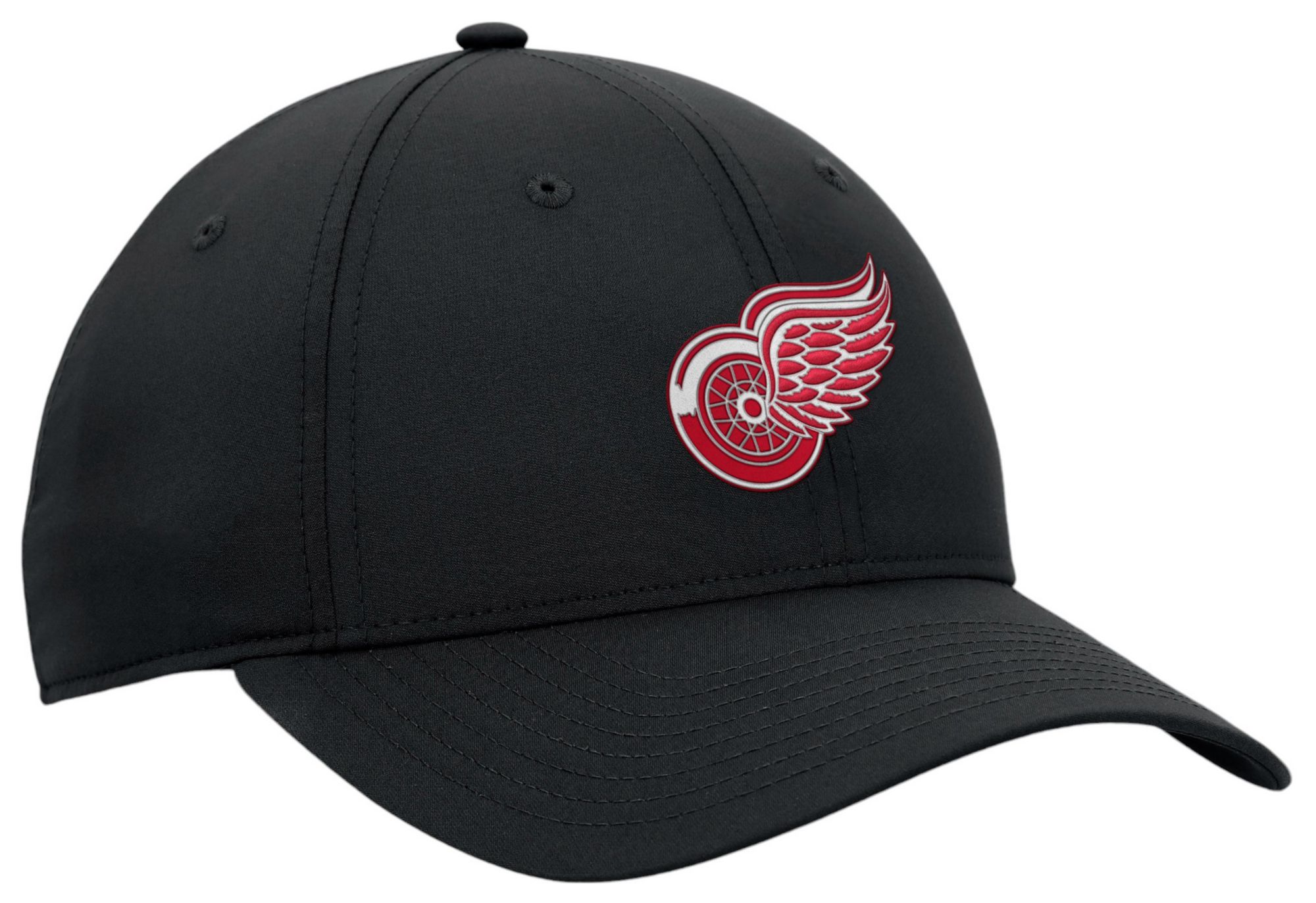 NHL Adult Detroit Red Wings 3D Patch Black Adjustable Hat product image