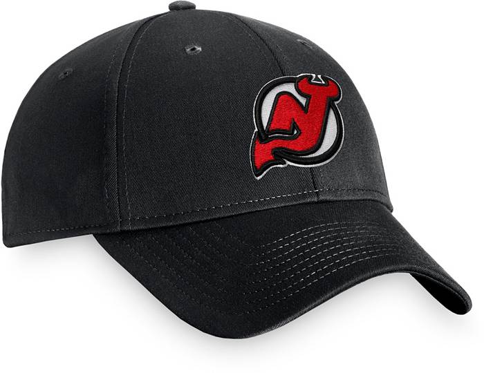 NHL New Jersey Devils Black Curved Bill Hat Cap Adjustable