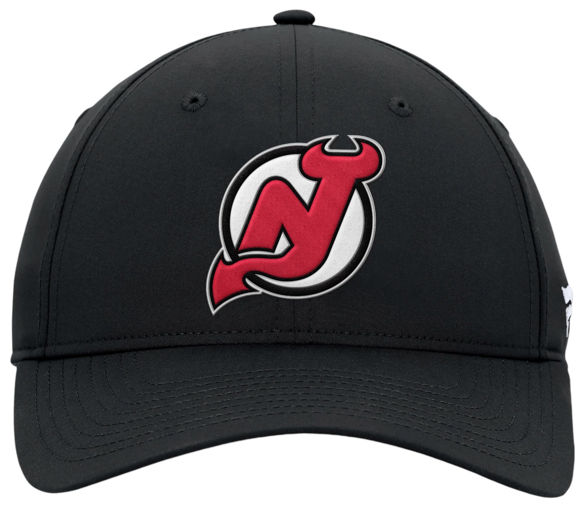 NHL Adult New Jersey Devils 3D Patch Black Adjustable Hat product image