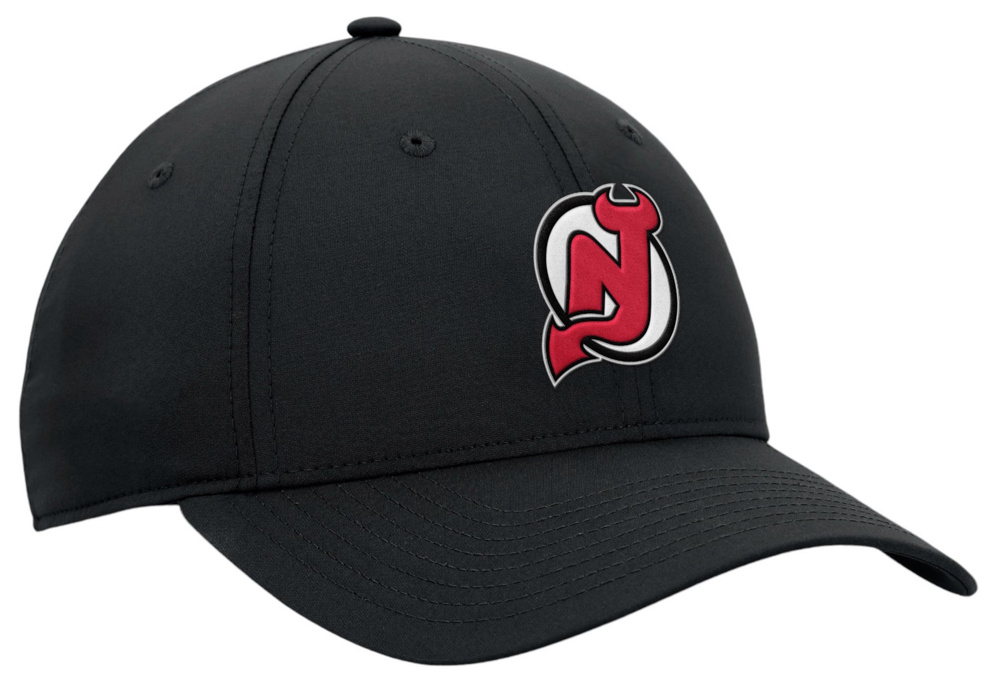 NHL Adult New Jersey Devils 3D Patch Black Adjustable Hat product image