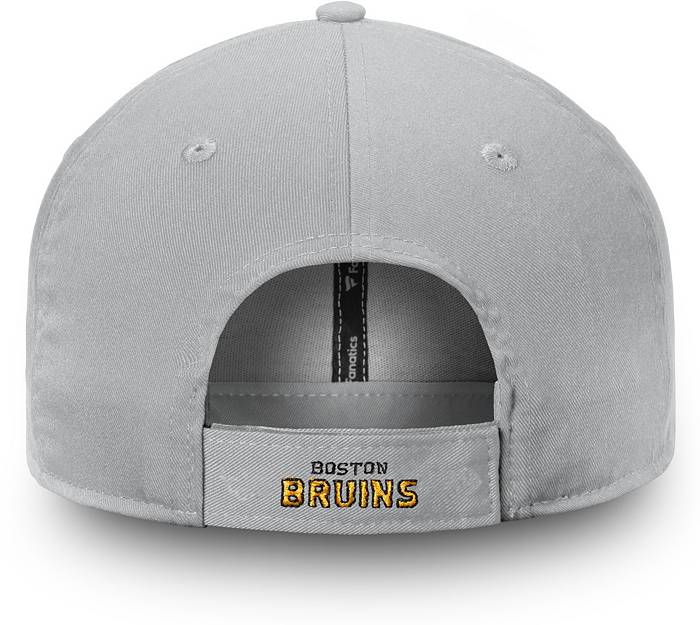Men's Boston Bruins Fanatics Branded Gray/Black Defender Flex Hat