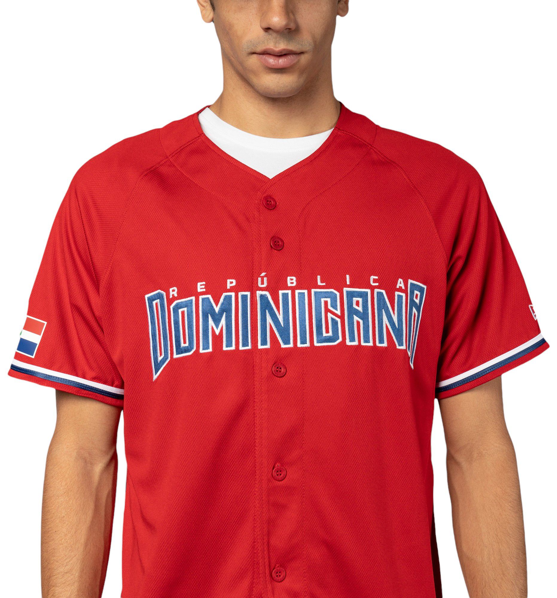 New Era Adult Domincan Republic Red Replica Jersey product image