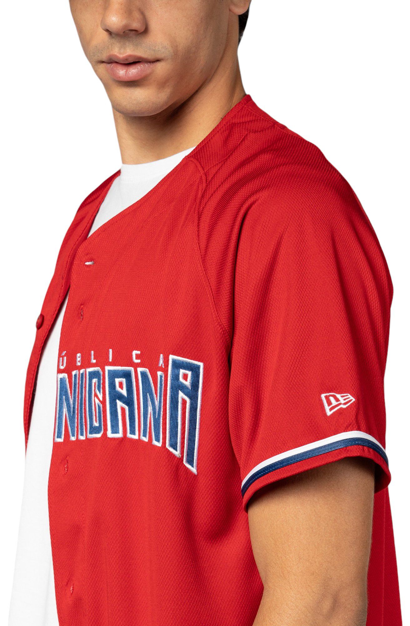 New Era Adult Domincan Republic Red Replica Jersey product image