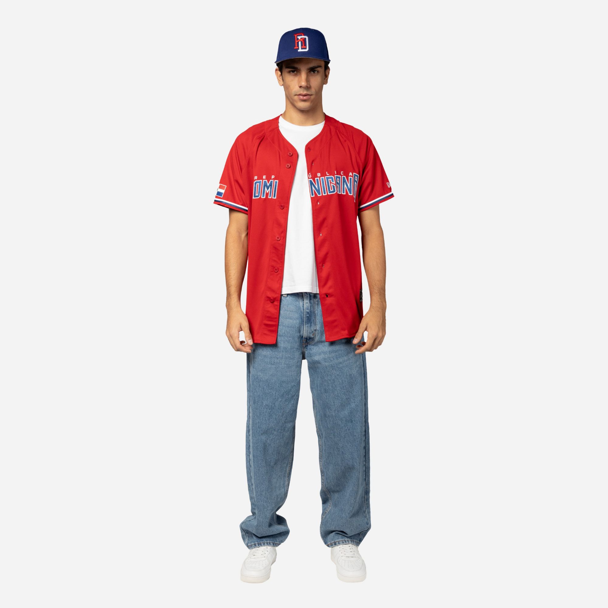 New Era Adult Domincan Republic Red Replica Jersey product image