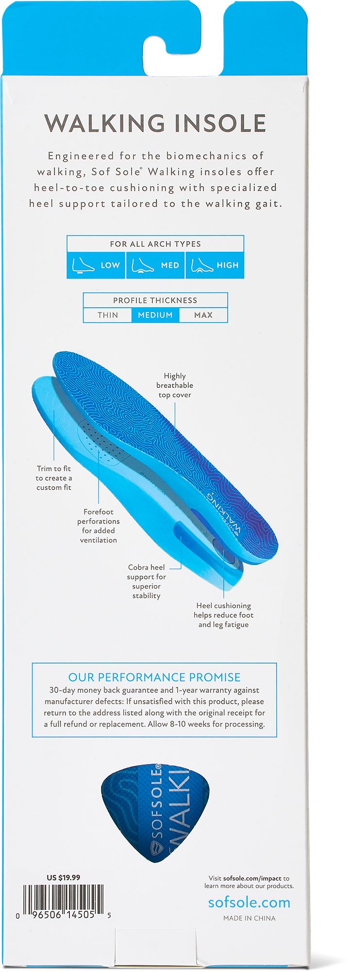 Sof Sole Men's Walking Insole product image