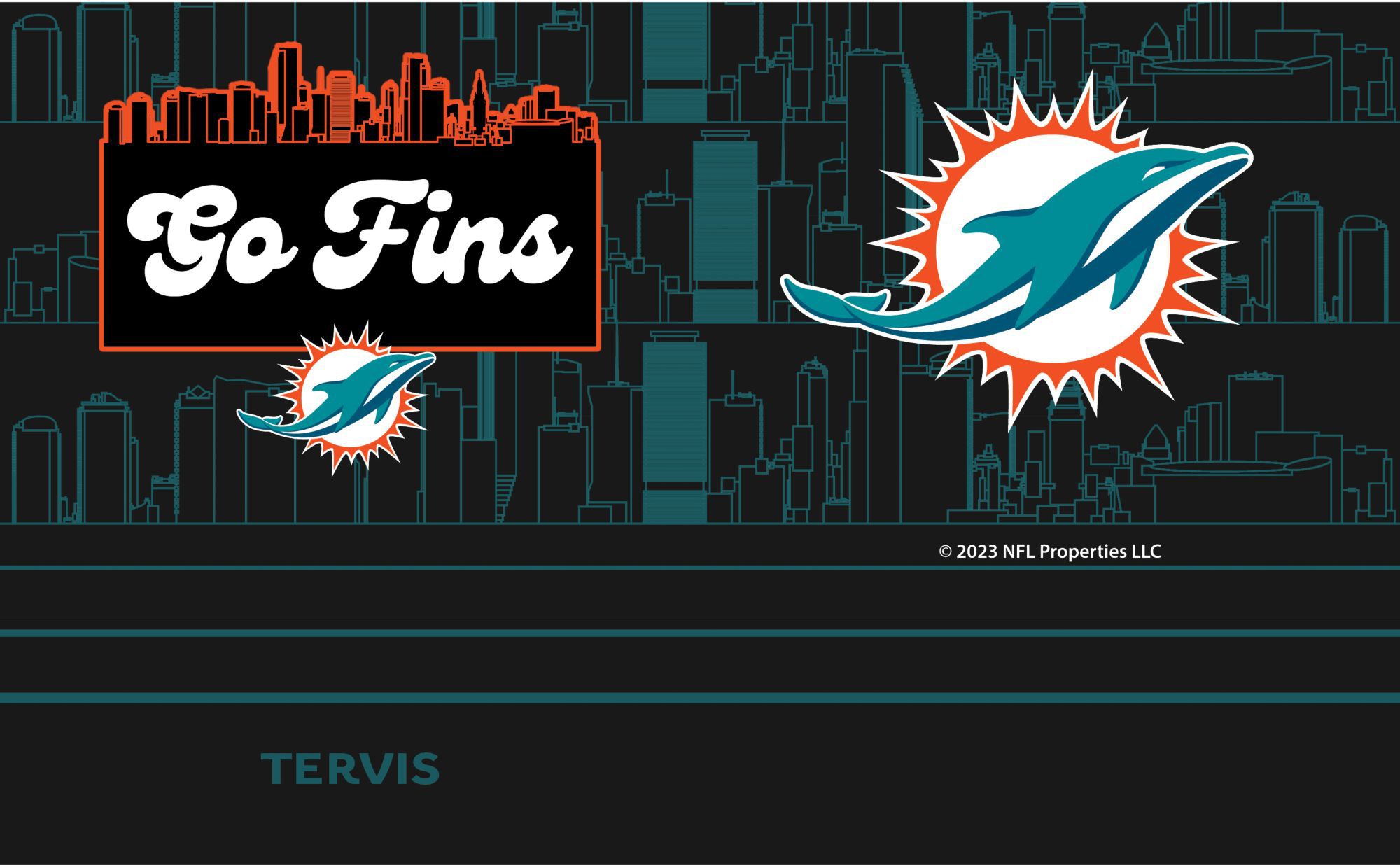 Tervis Miami Dolphins 20 oz. Stainless Steel Tumbler product image