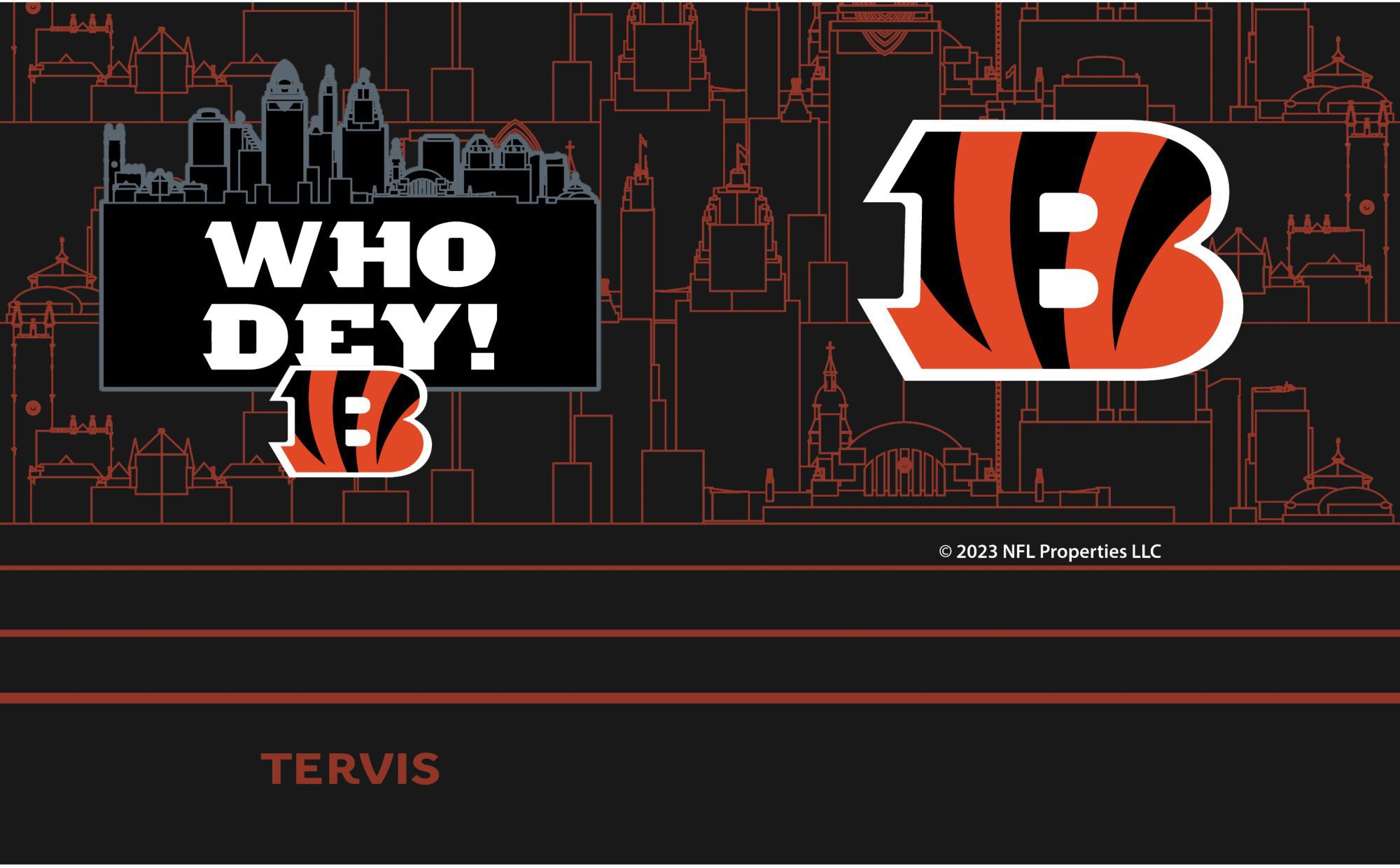 Tervis Cincinnati Bengals 20 oz. Stainless Steel Tumbler product image