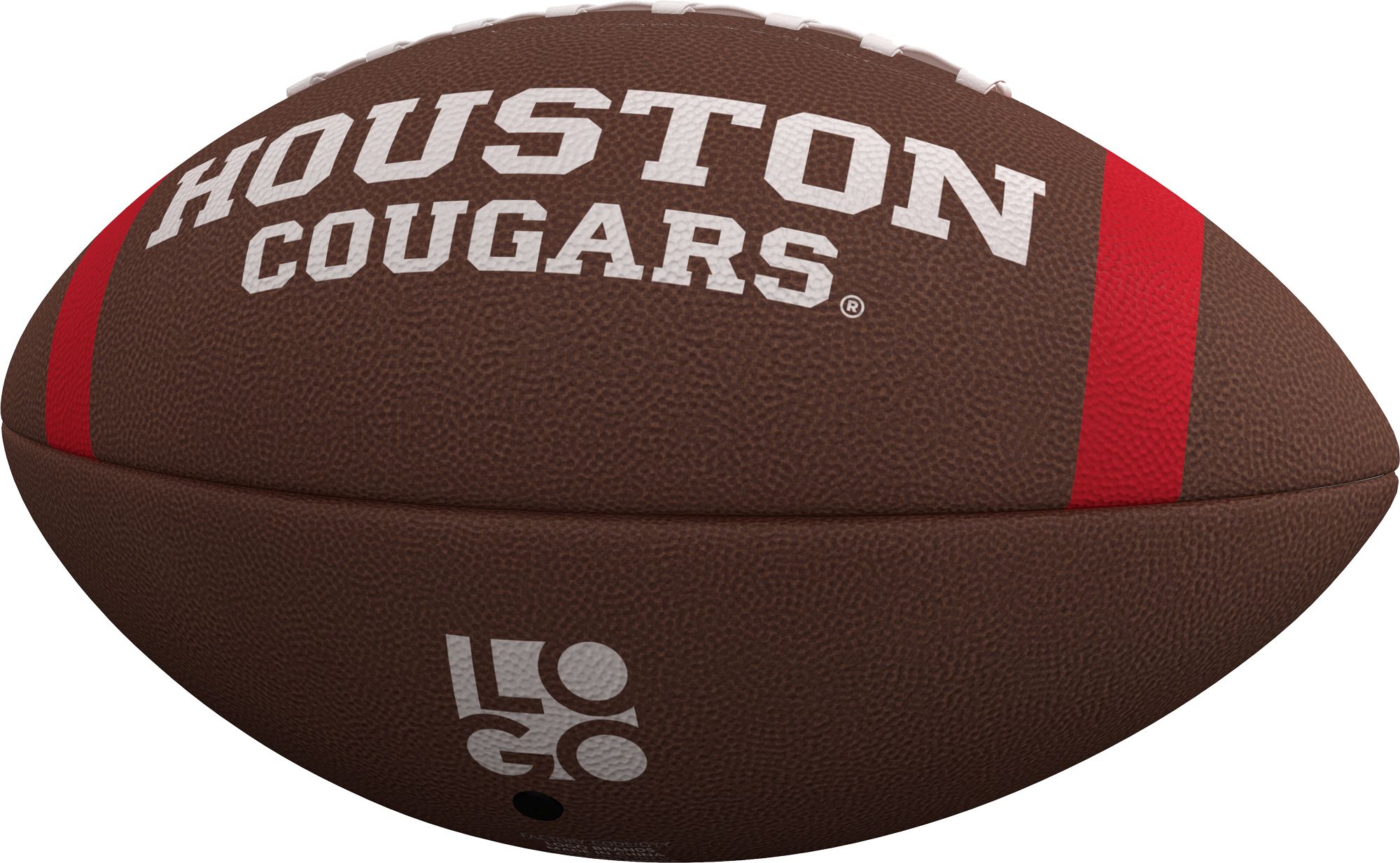 Logo Brands Houston Cougars Team Stripe Composite Football