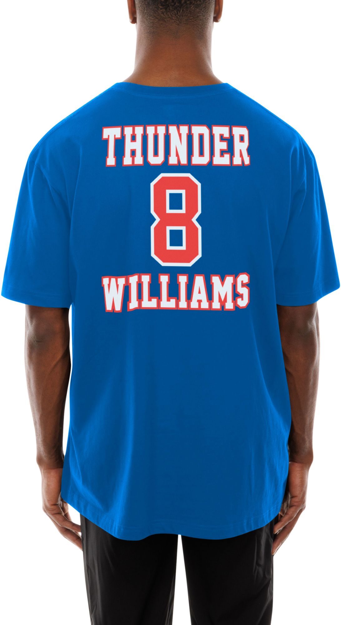 New Era Men's Oklahoma City Thunder Jalen Williams #8 Blue T-Shirt product image