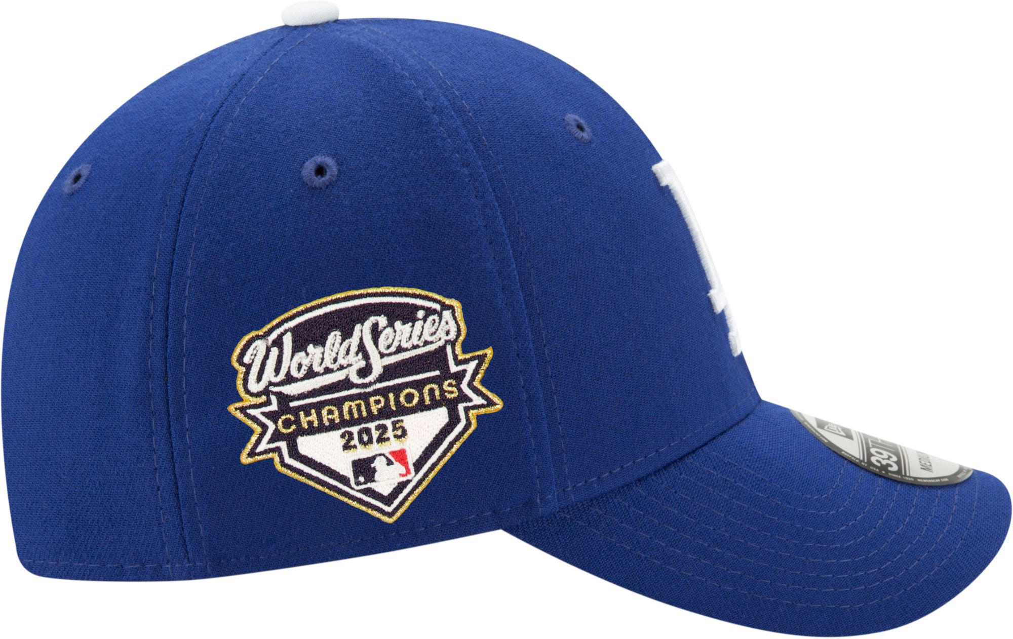 New Era Adult Los Angeles Dodgers 2025 World Series Champions 39Thirty Stretch Fit Hat product image