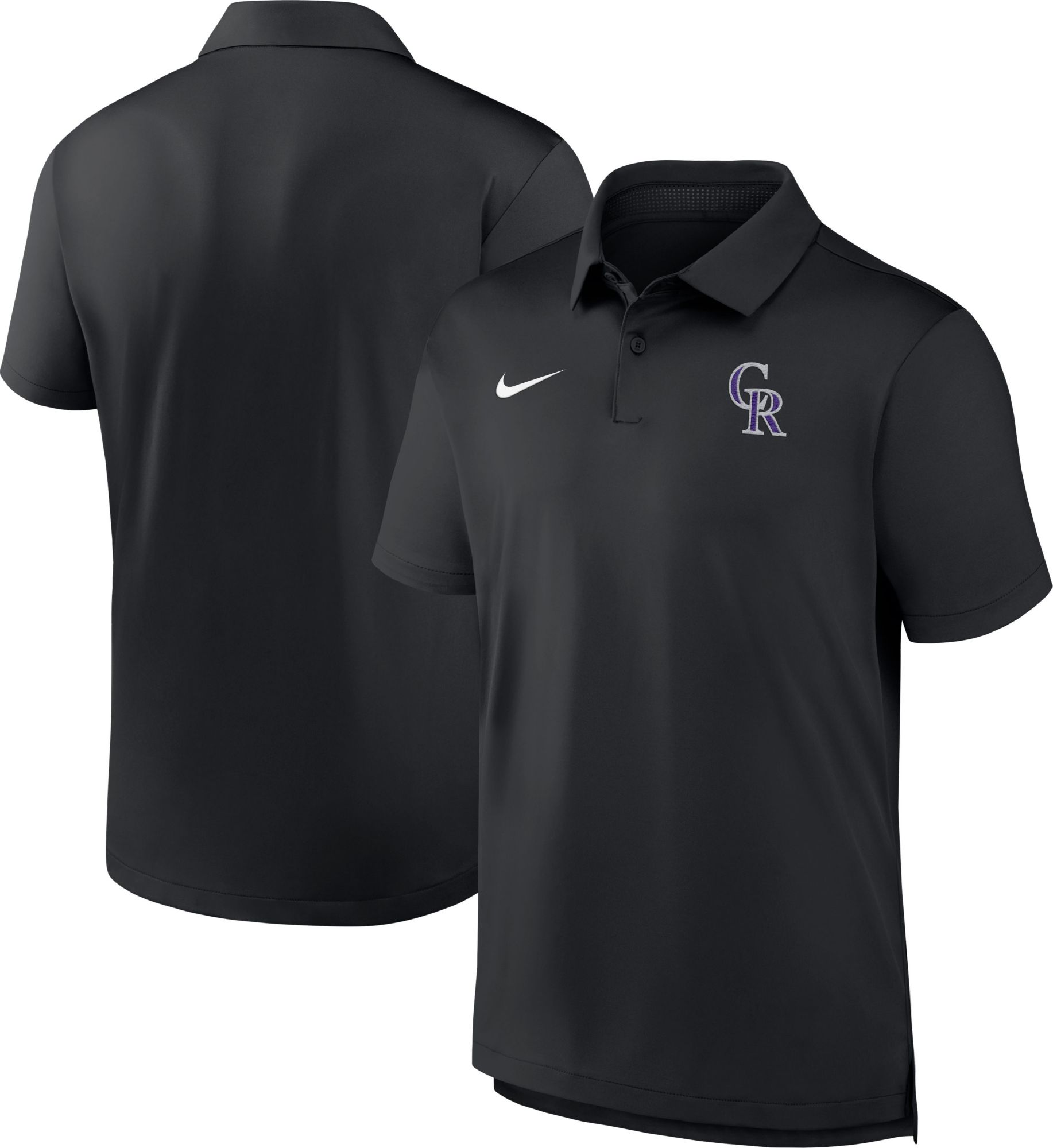 Nike Men's Colorado Rockies Black Tour Polo product image