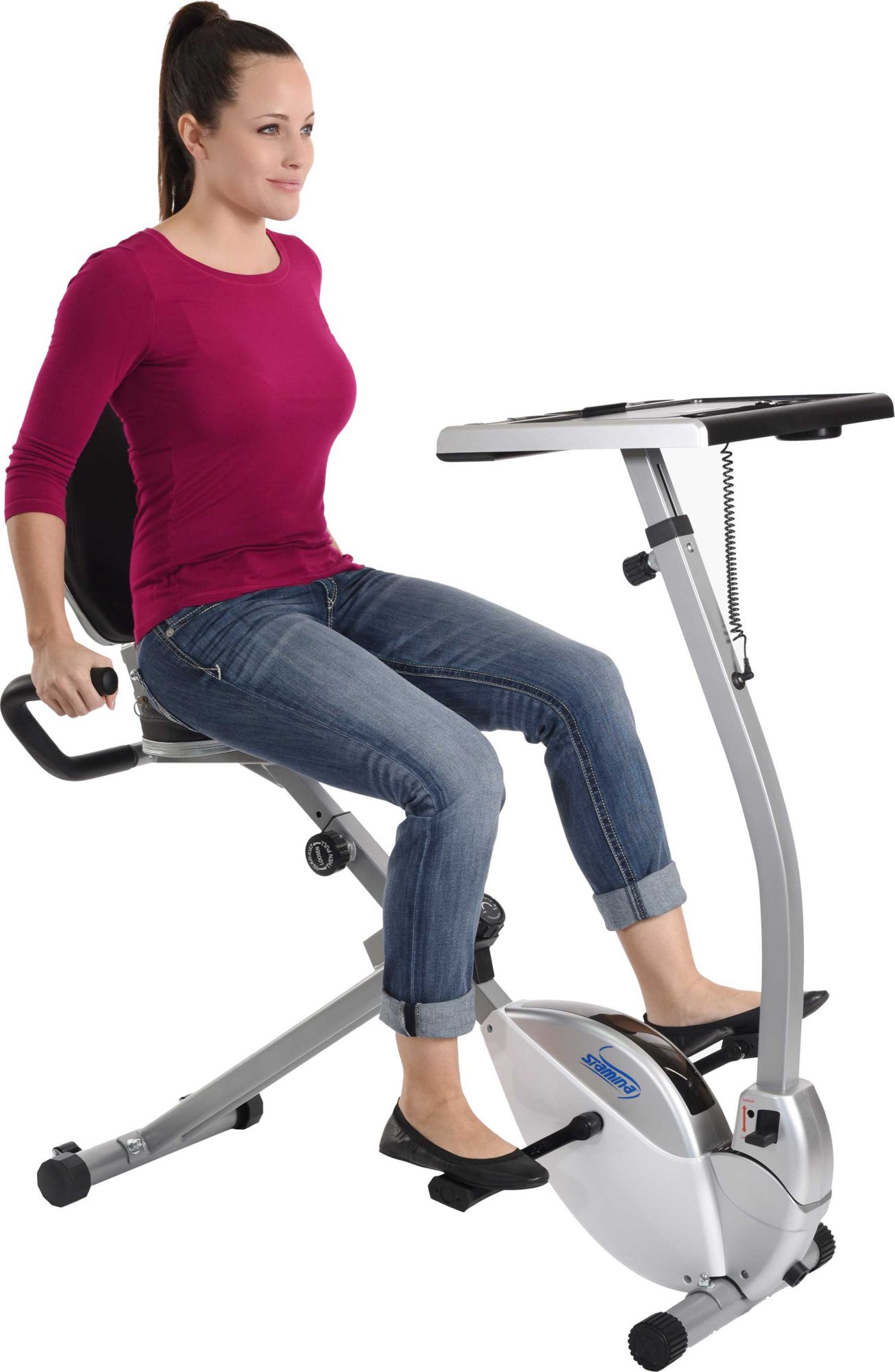 Stamina 2-in-1 Recumbent Exercise Bike and Workstation product image