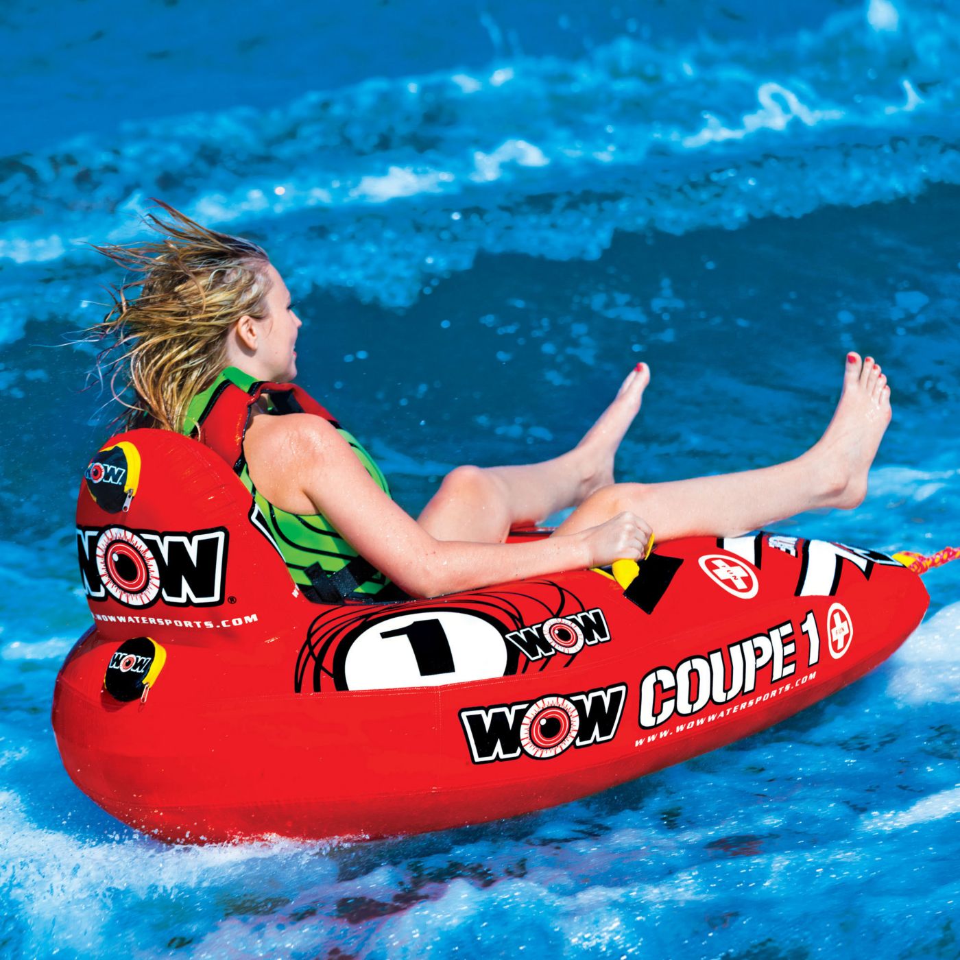 WOW Water Sports Boating Towable outlets Cockpit Tubing Rafting 1-2 People