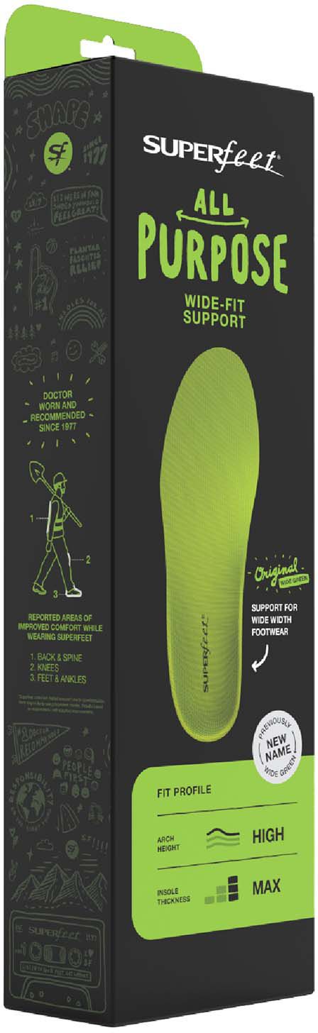 Superfeet All-Purpose Wide Fit Support Insoles product image