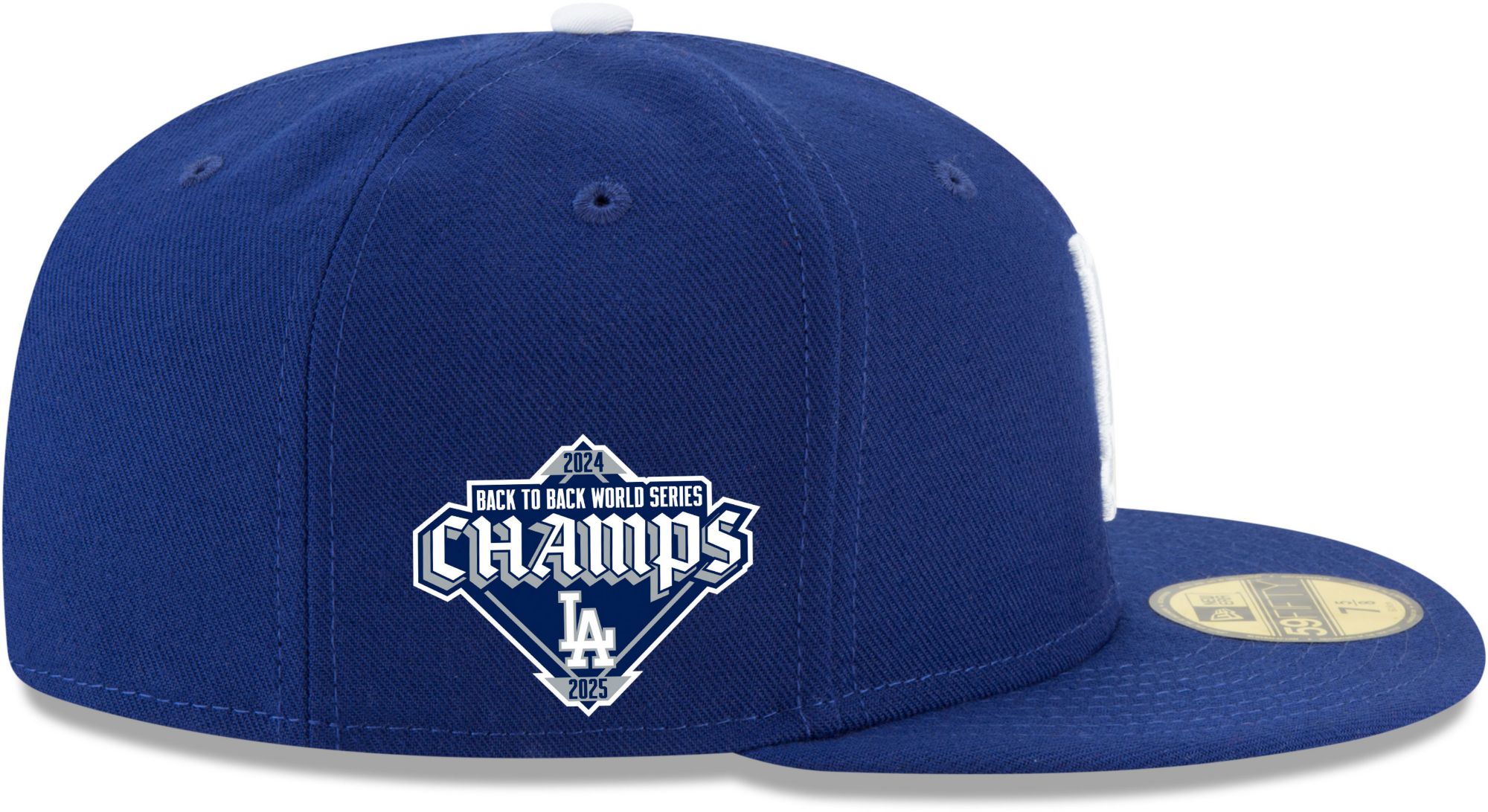 New Era Adult Los Angeles Dodgers 2025 World Series Champions Dia Side Patch Back to Back 59Fifty Fitted Hat product image