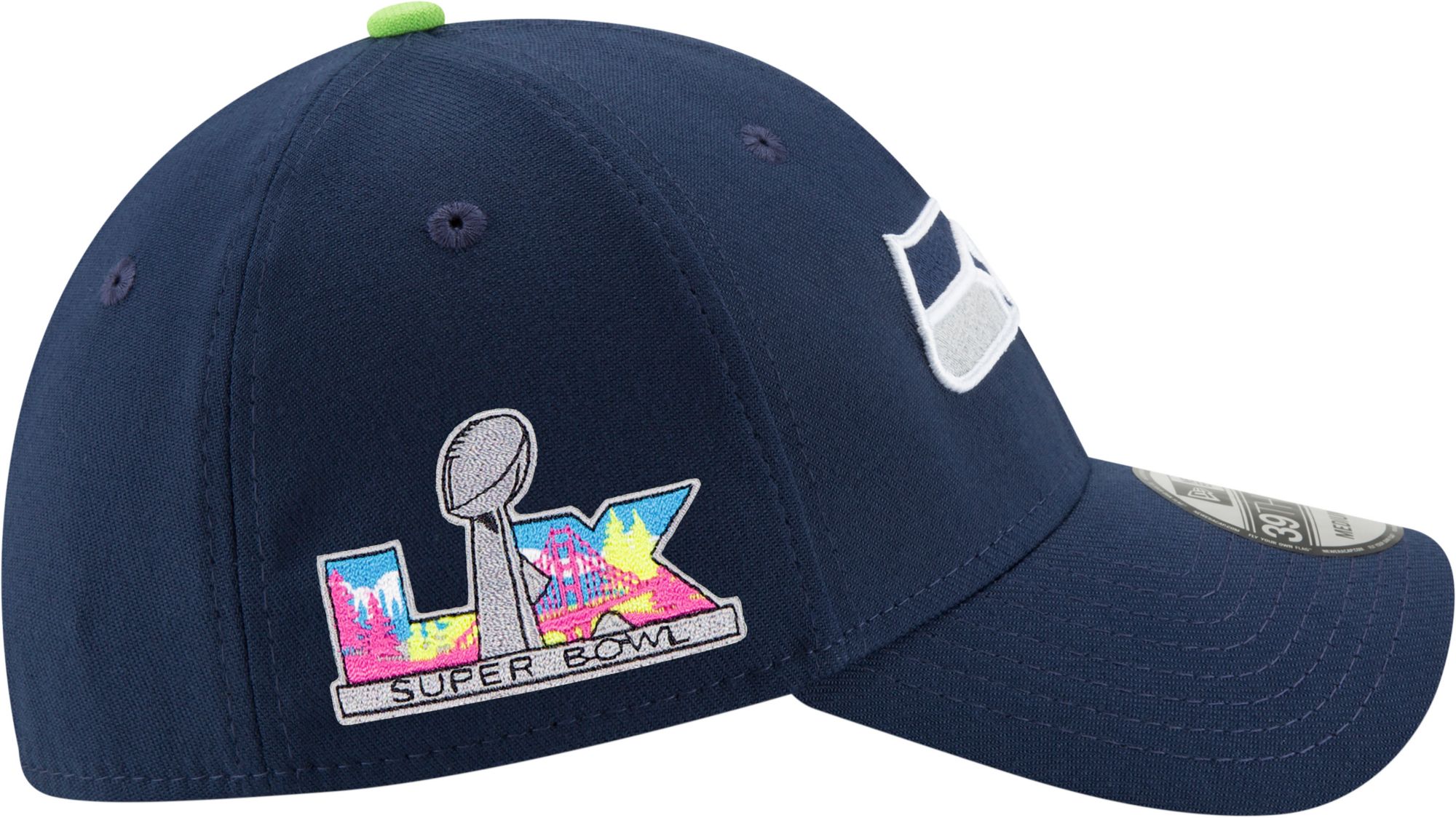 New Era Adult 2025-26 Super Bowl LX Bound Seattle Seahawks Side Patch 39Thirty Stretch Fit Hat product image