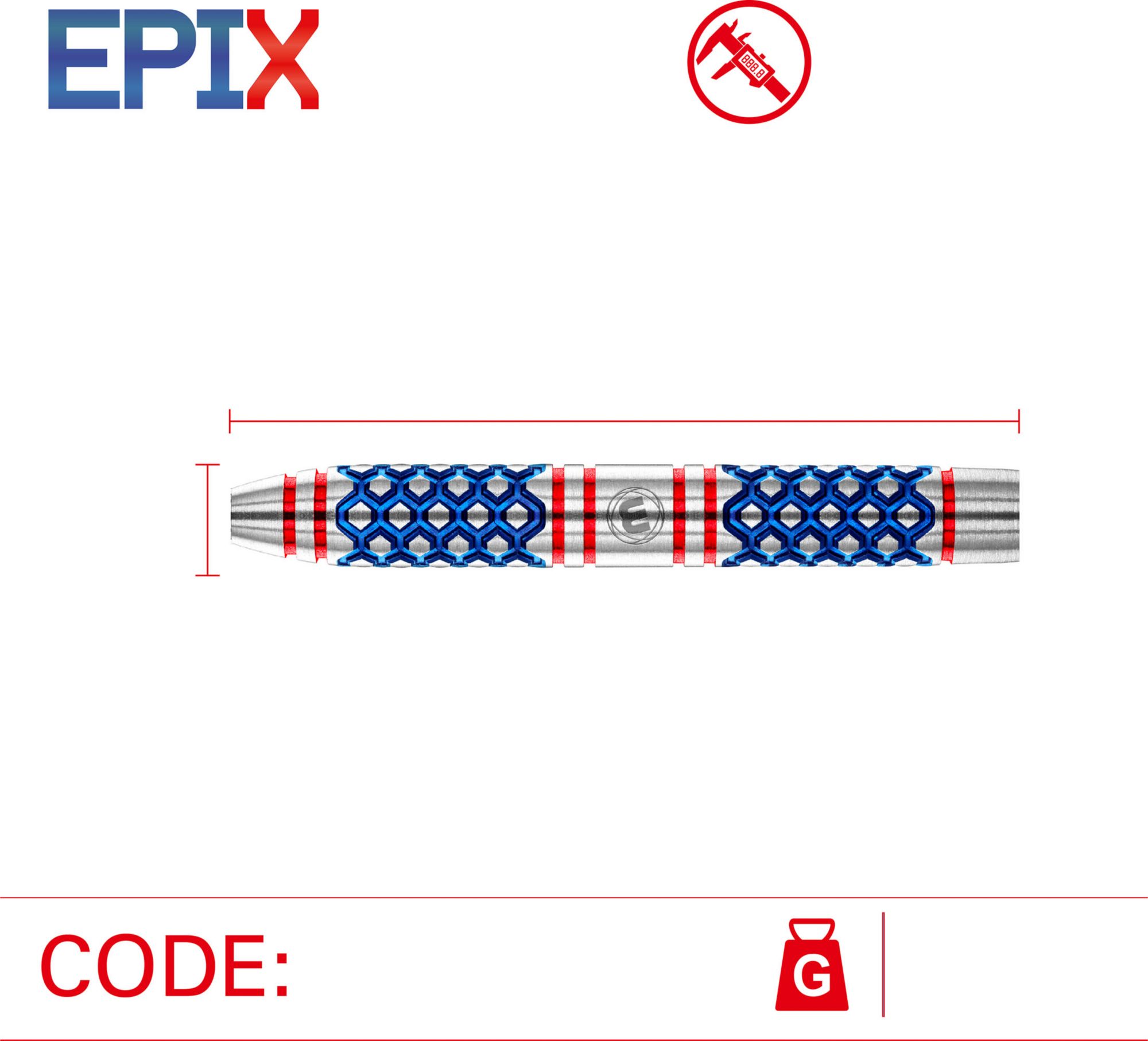 WINMAU Epix 24g Darts product image
